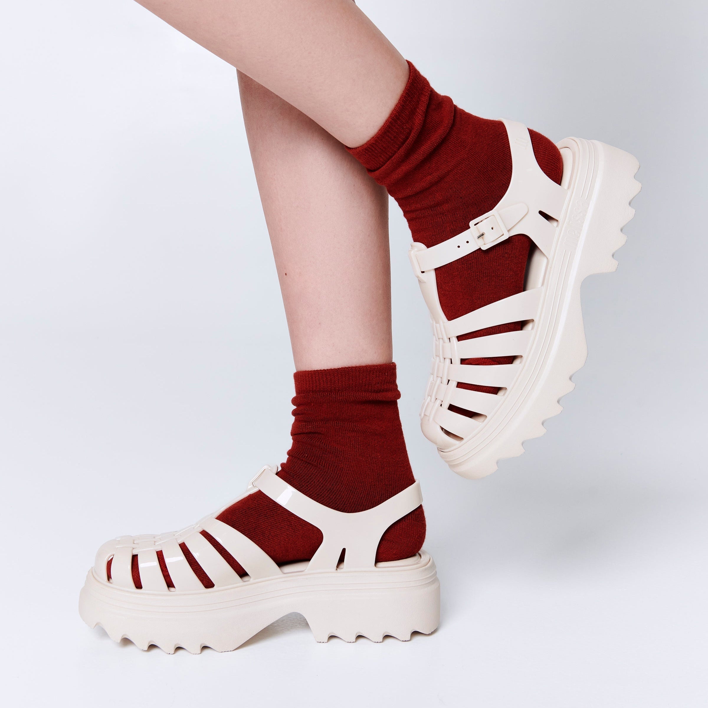 Melissa Possession Platform II AD Beige Sandały Na Platformie Damskie Beżowe