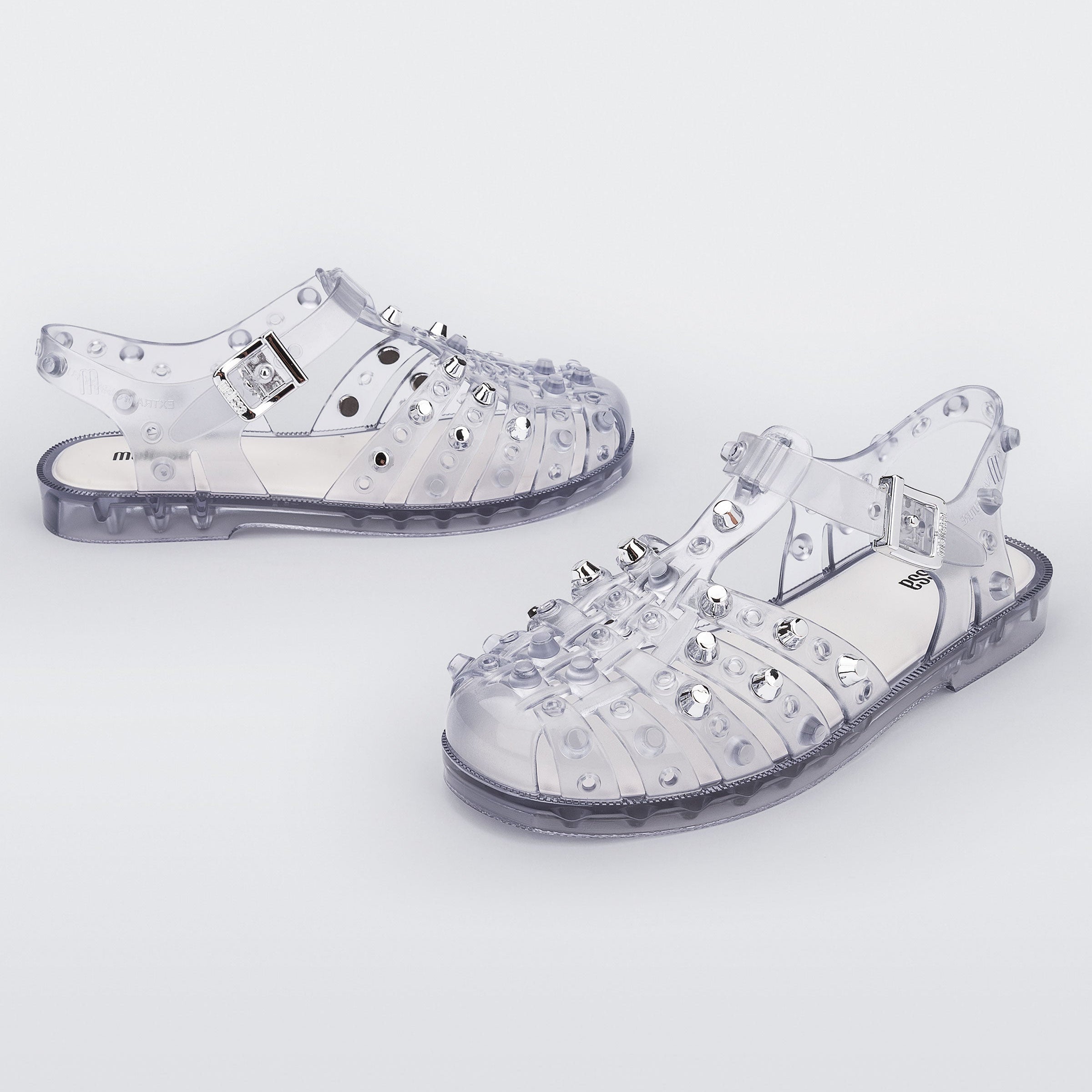 Melissa Possession Studs AD Clear/ Silver Sandały Damskie Transparentne