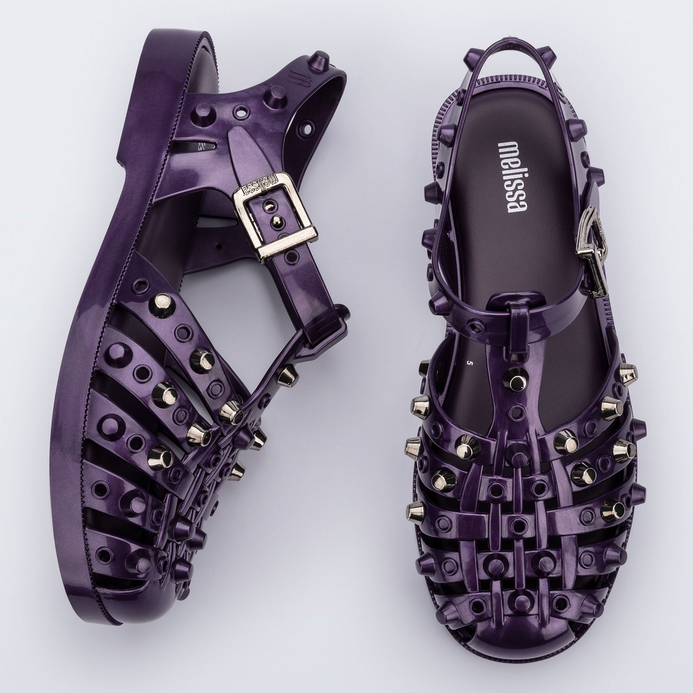 Melissa Possession Studs AD Purple Sandały Damskie Fioletowe