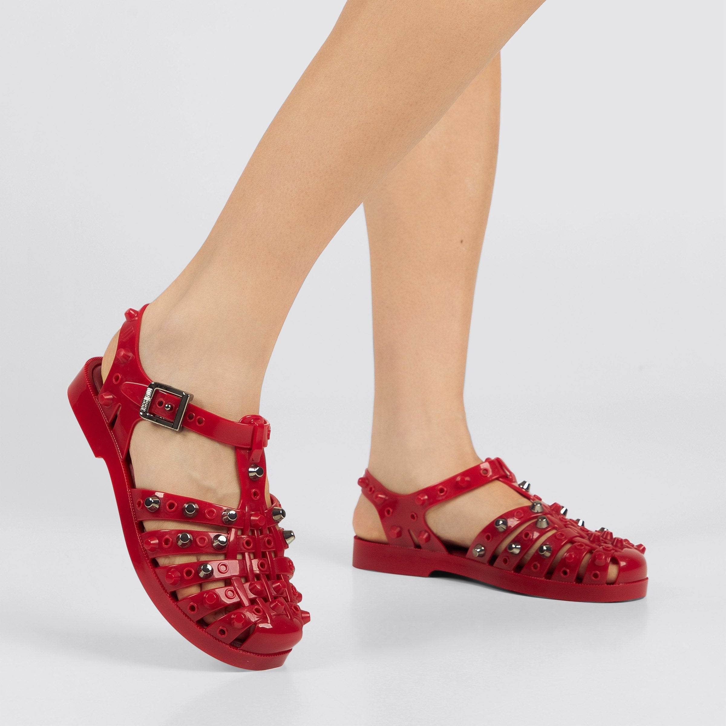 Melissa Possession Studs AD Red Sandały Damskie Czerwone