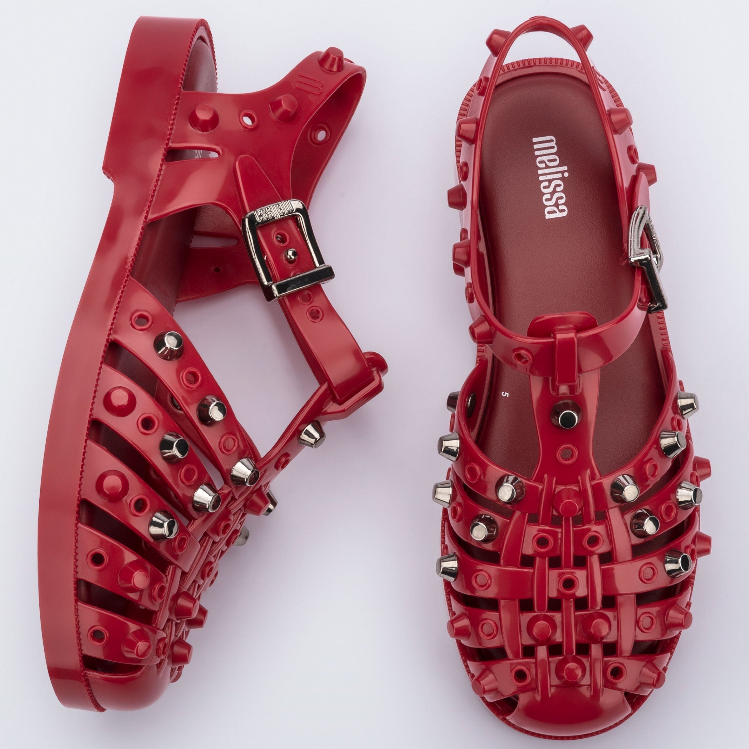 Melissa Possession Studs AD Red Sandały Damskie Czerwone