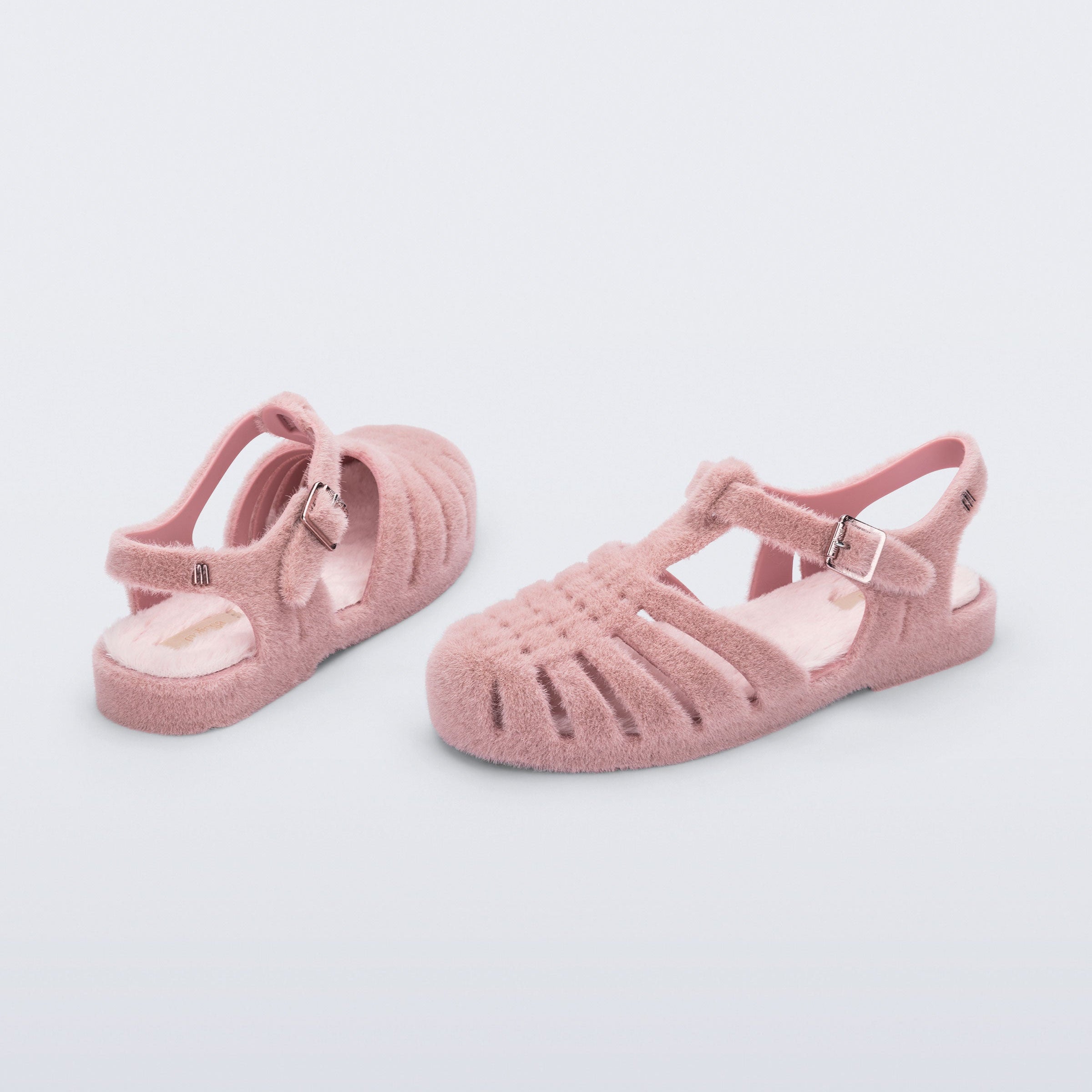 Melissa Possession Warm AD Pink Flocked Sandały Damskie Różowe
