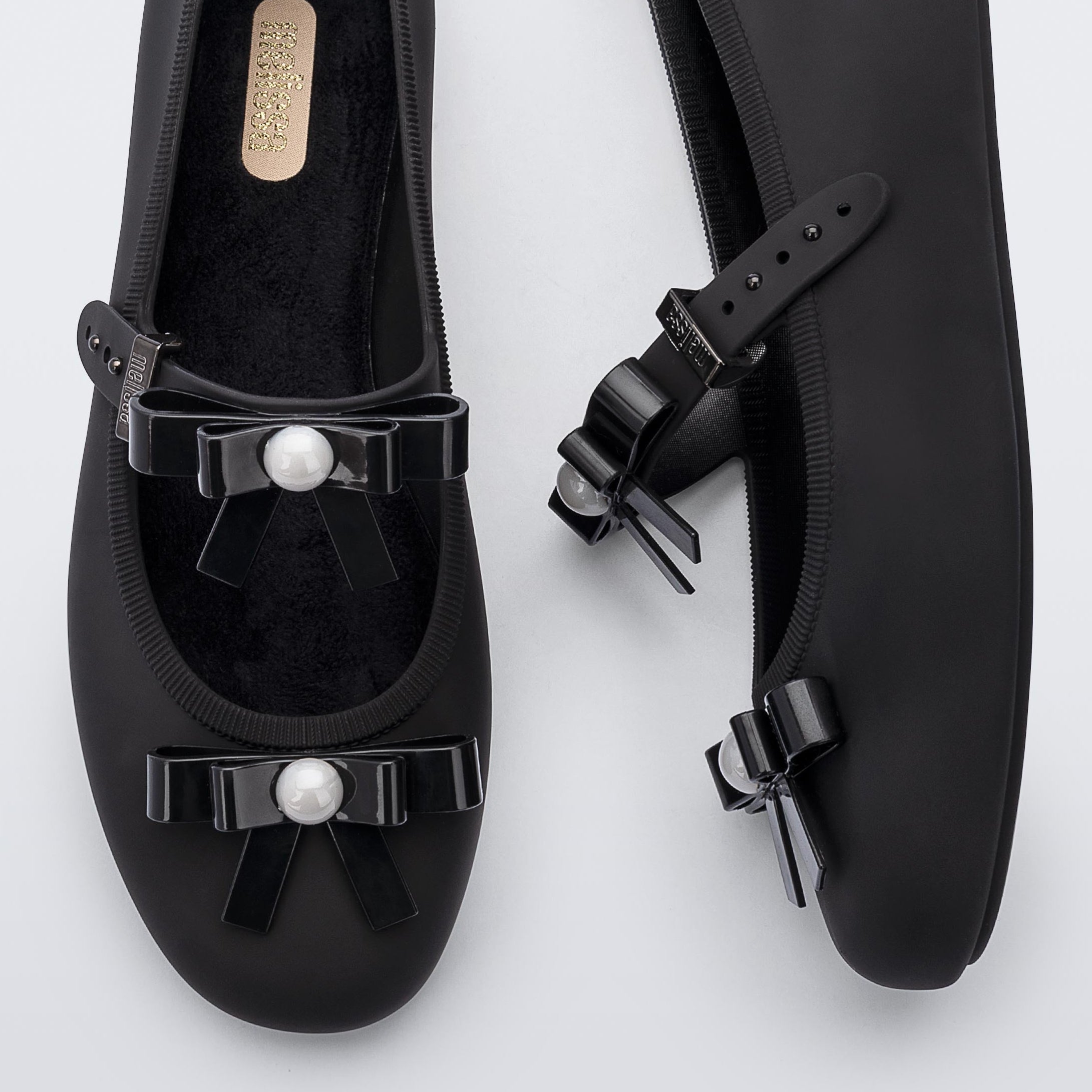 Melissa Soft Ballerina Bow AD Black Baleriny Damskie Czarne