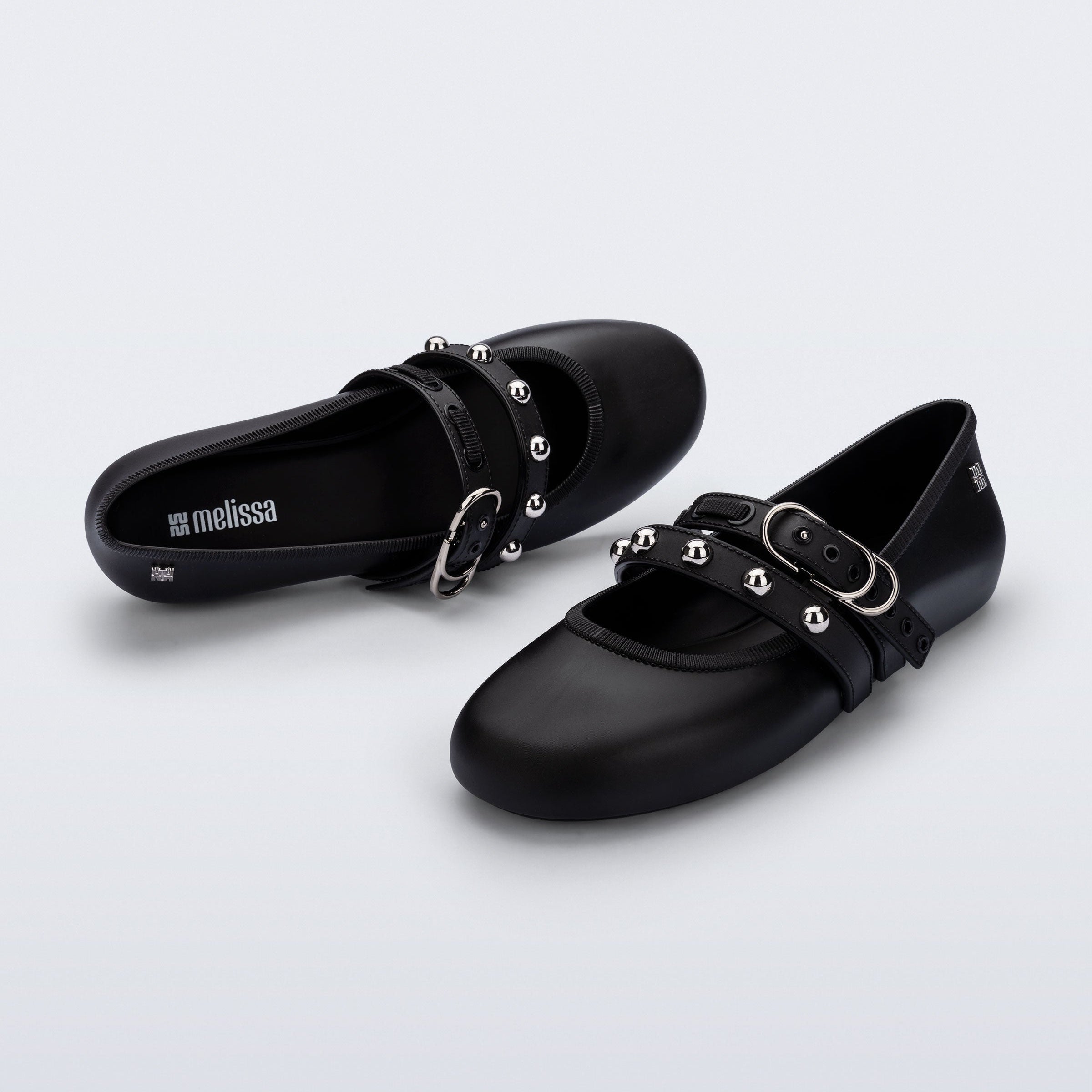 Melissa Soft Ballerina Studs AD Black Baleriny Damskie Czarne