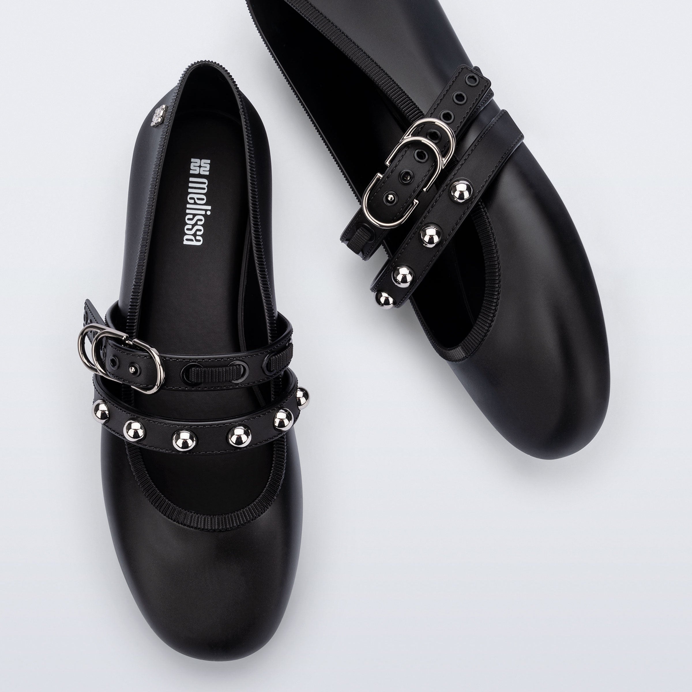 Melissa Soft Ballerina Studs AD Black Baleriny Damskie Czarne