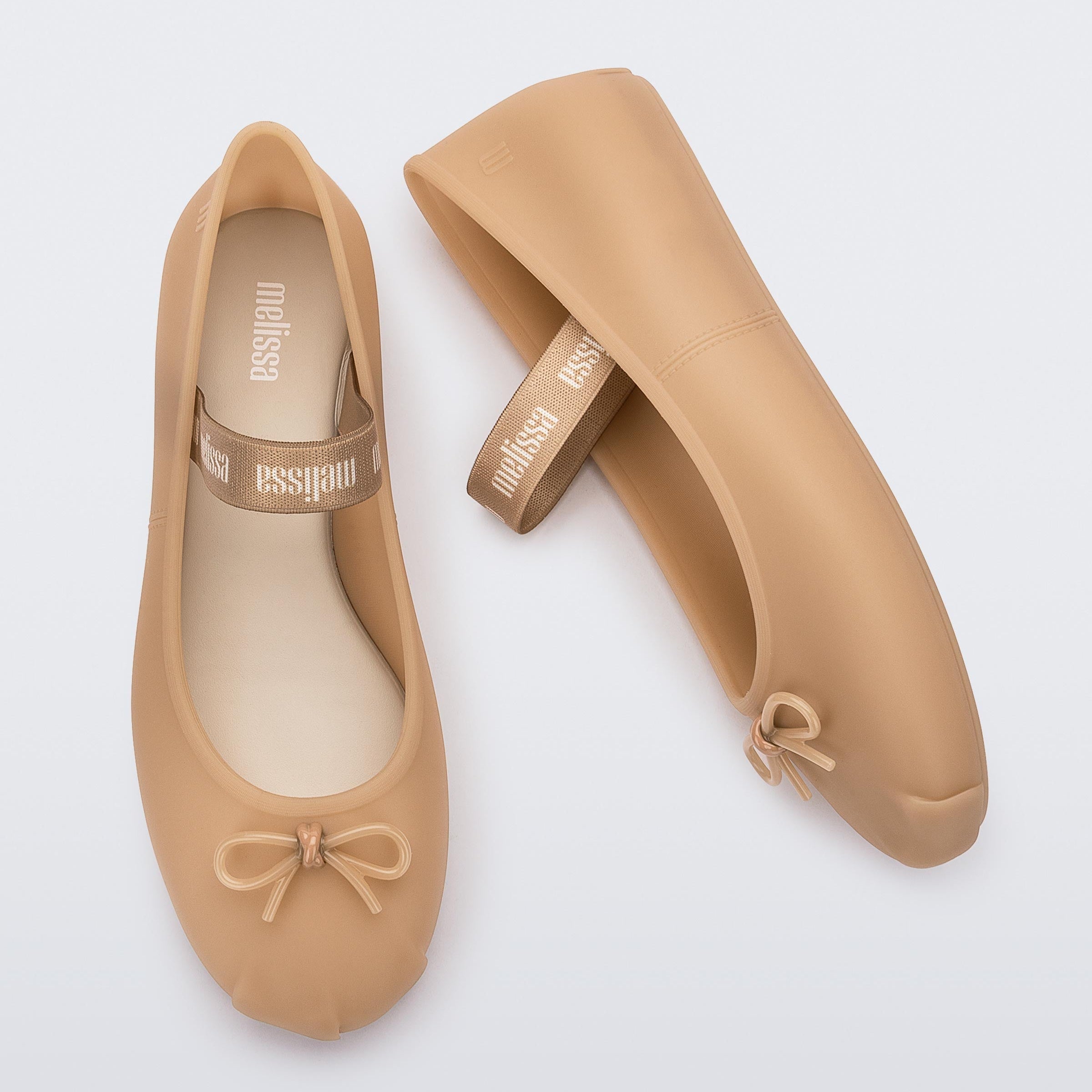 Melissa Sophie Ad Milky Beige Baleriny Damskie Beżowe