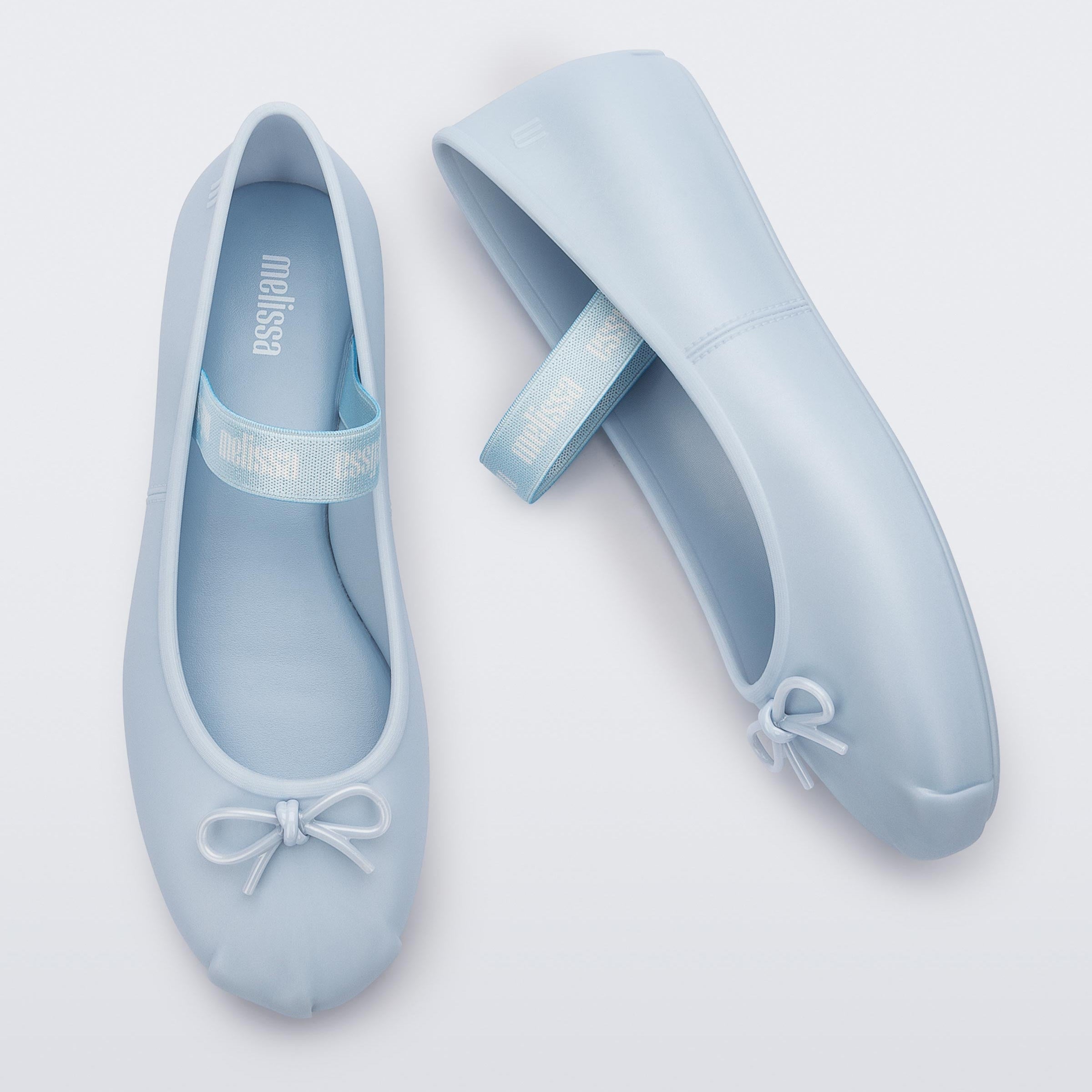 Melissa Sophie Ad Pearly Blue Baleriny Damskie Perłowe Niebieskie