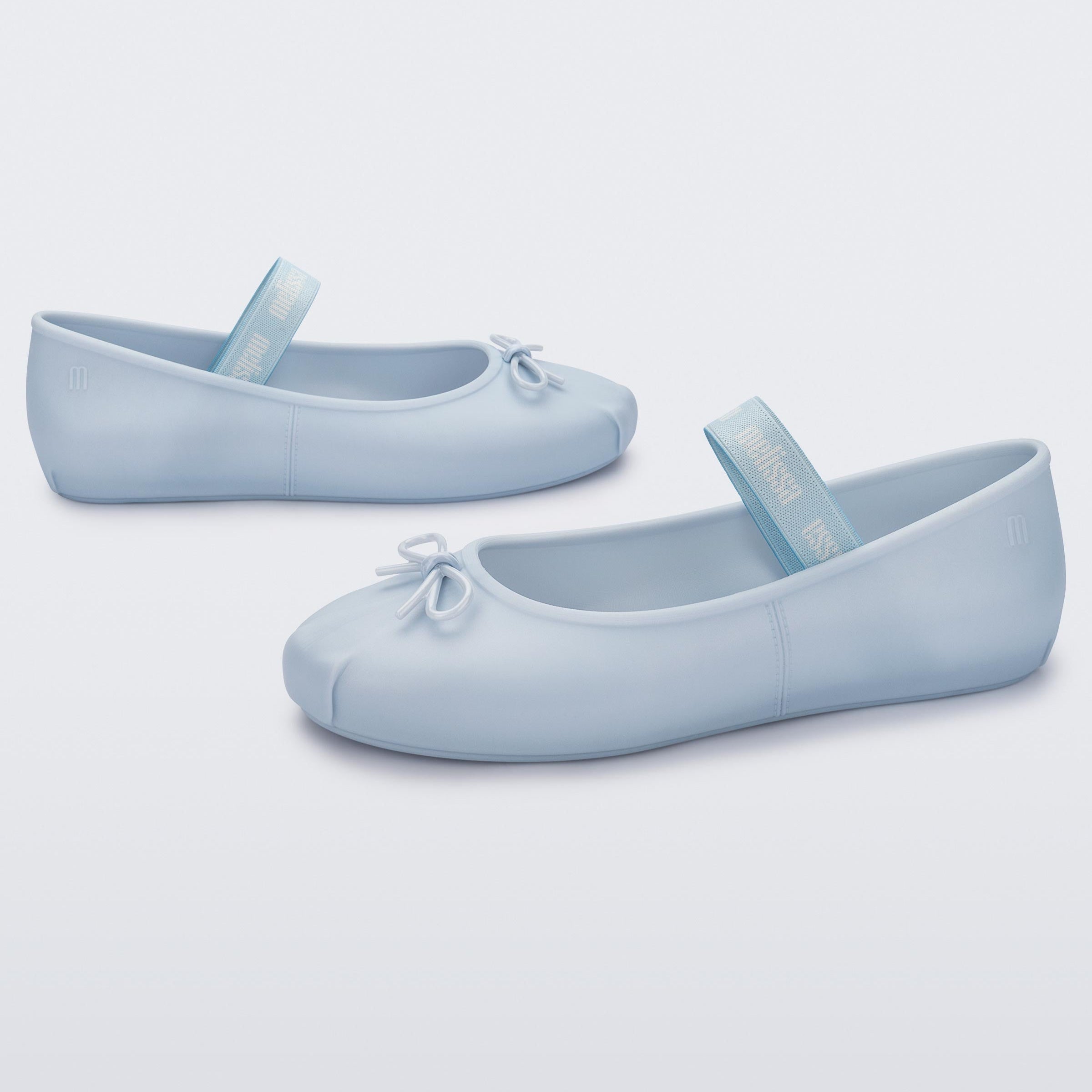Melissa Sophie Ad Pearly Blue Baleriny Damskie Perłowe Niebieskie