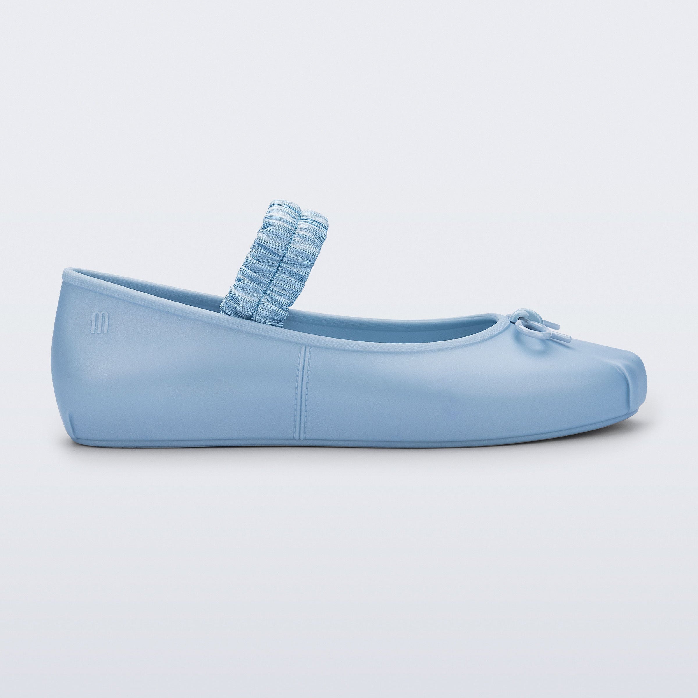 Melissa Sophie Scrunch AD Metallic Blue Baleriny Damskie Niebieskie