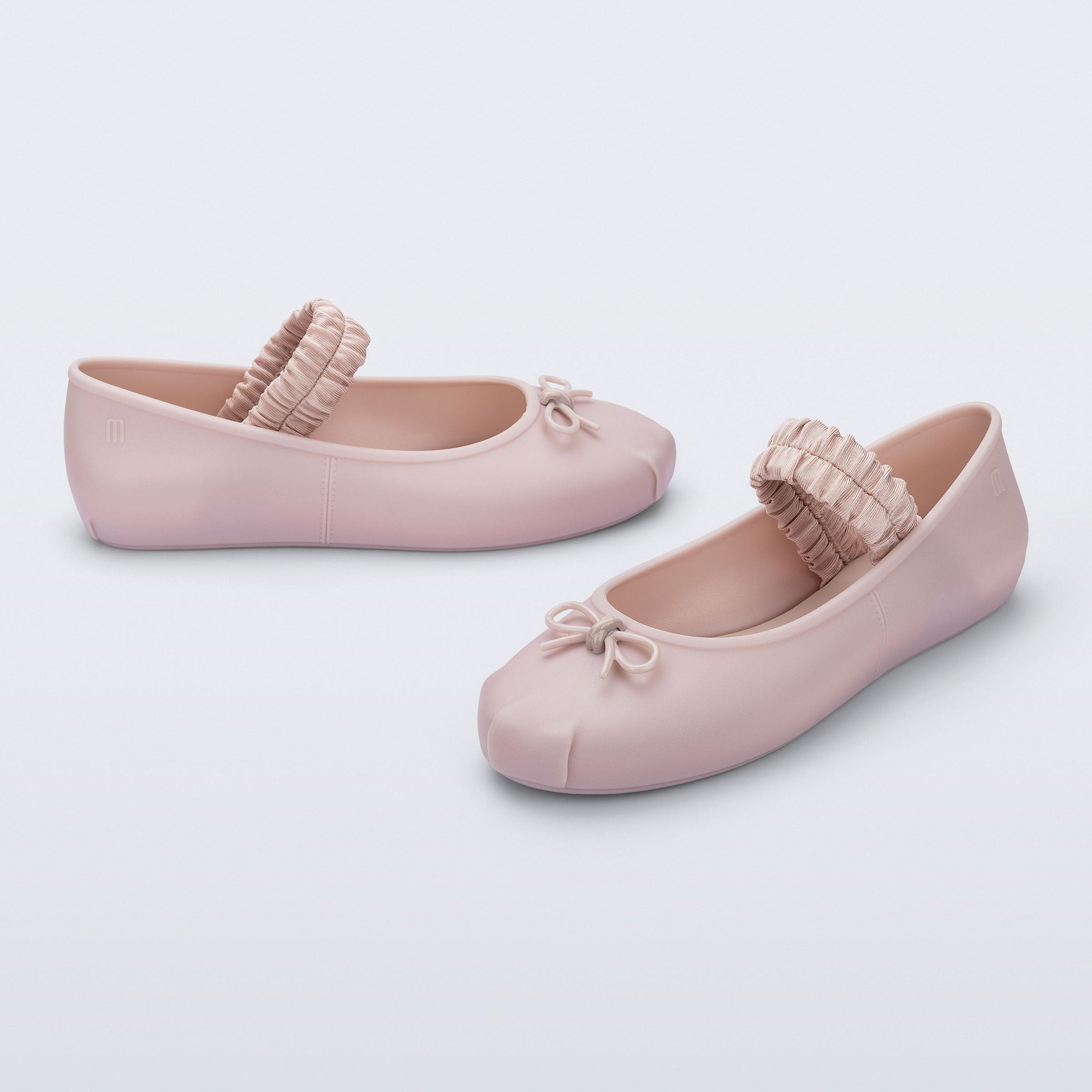 Melissa Sophie Scrunch AD Metallic Pink Baleriny Damskie Różowe