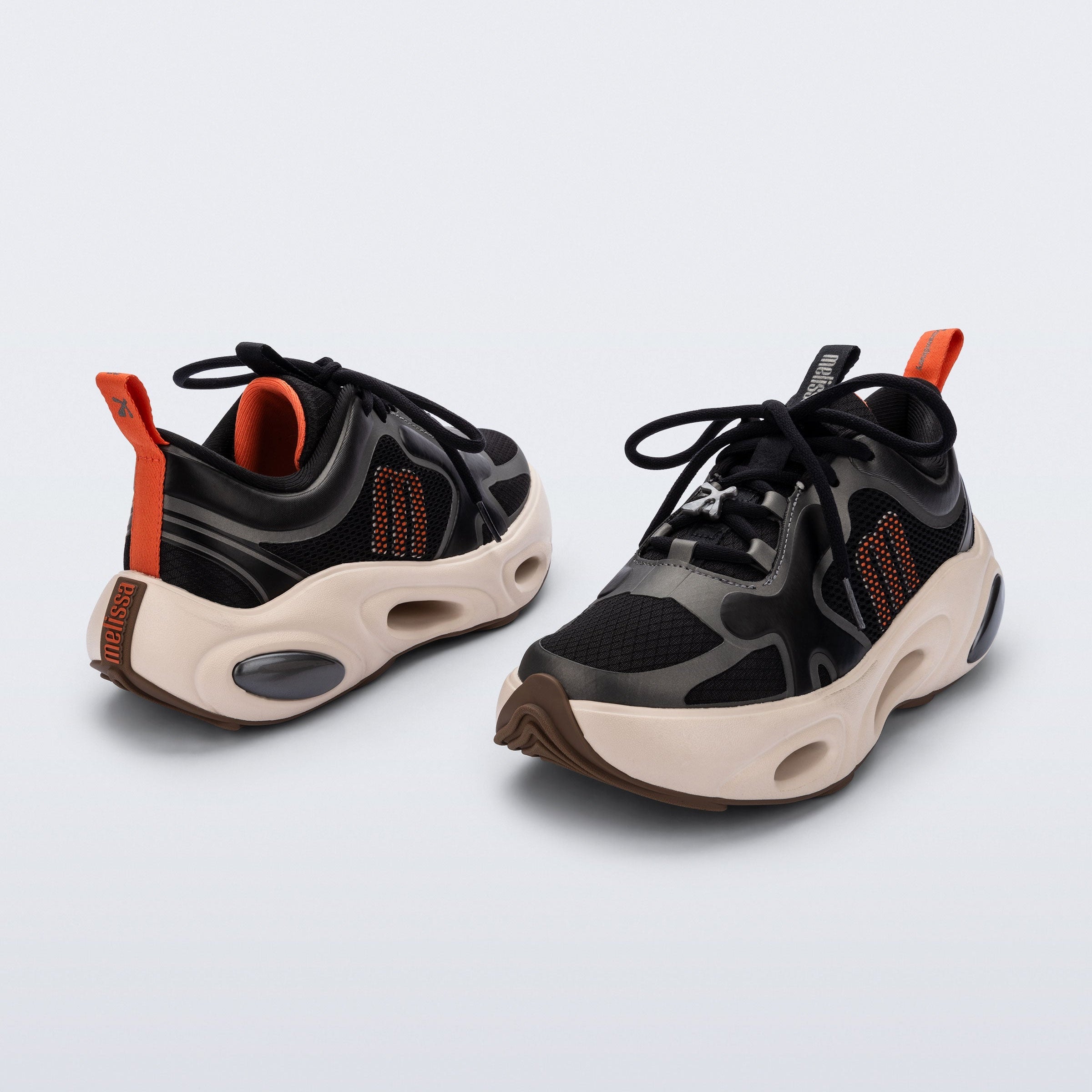Melissa X Loop Ad Beige / Black Sneakersy Damskie Czarne