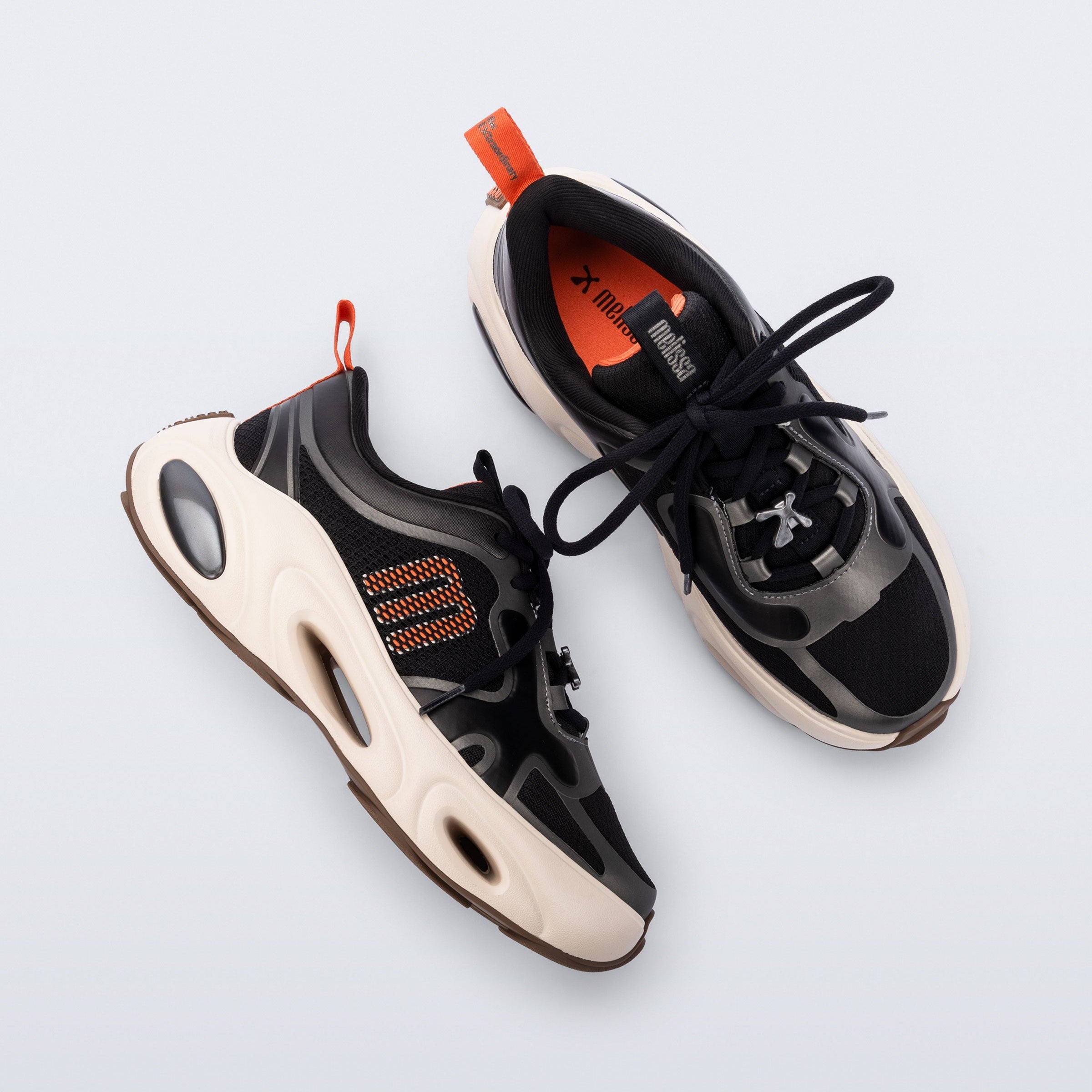 Melissa X Loop Ad Beige / Black Sneakersy Damskie Czarne