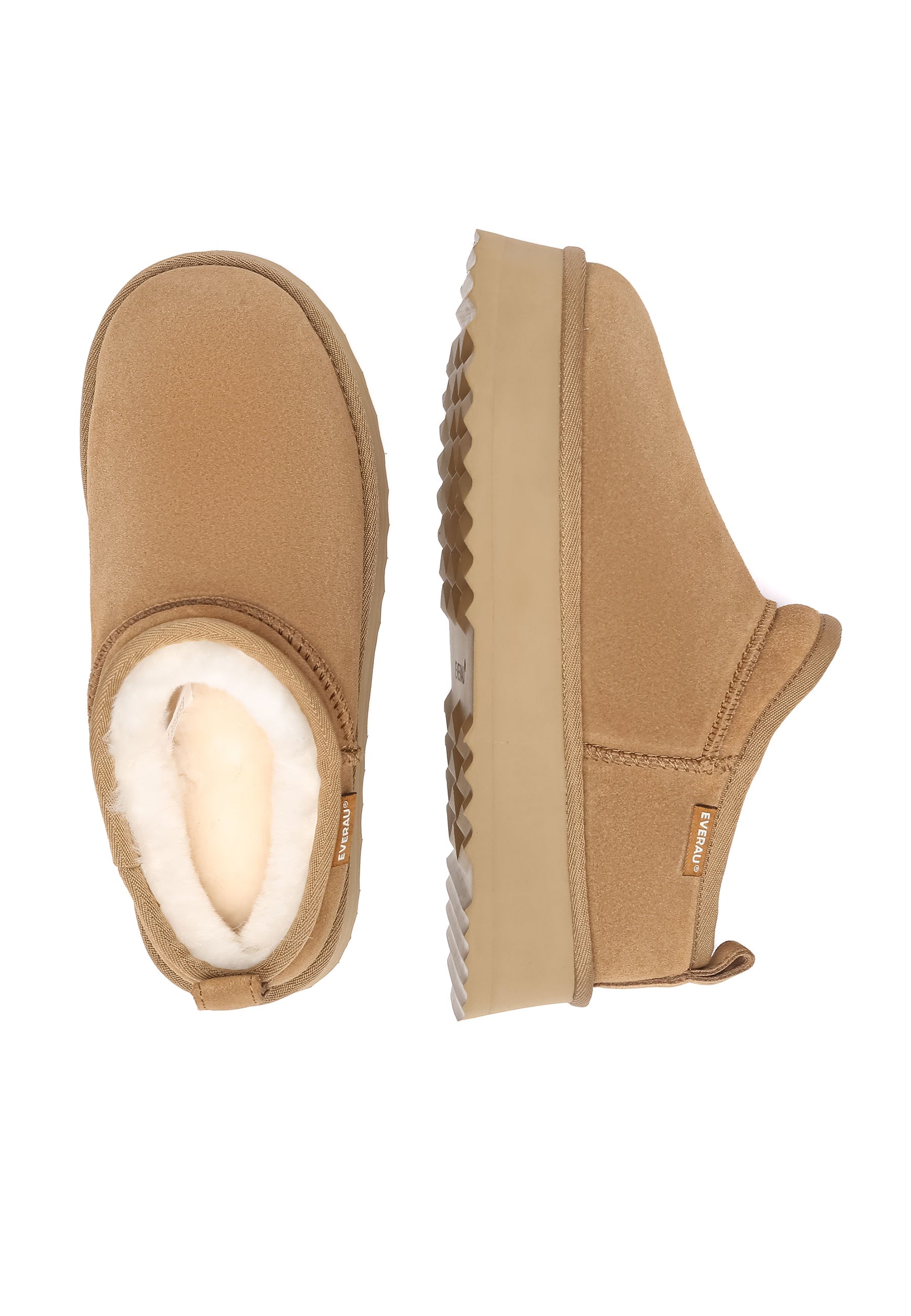 EVERAU Partridge Chestnut Ultra Mini Boots Botki Brązowe