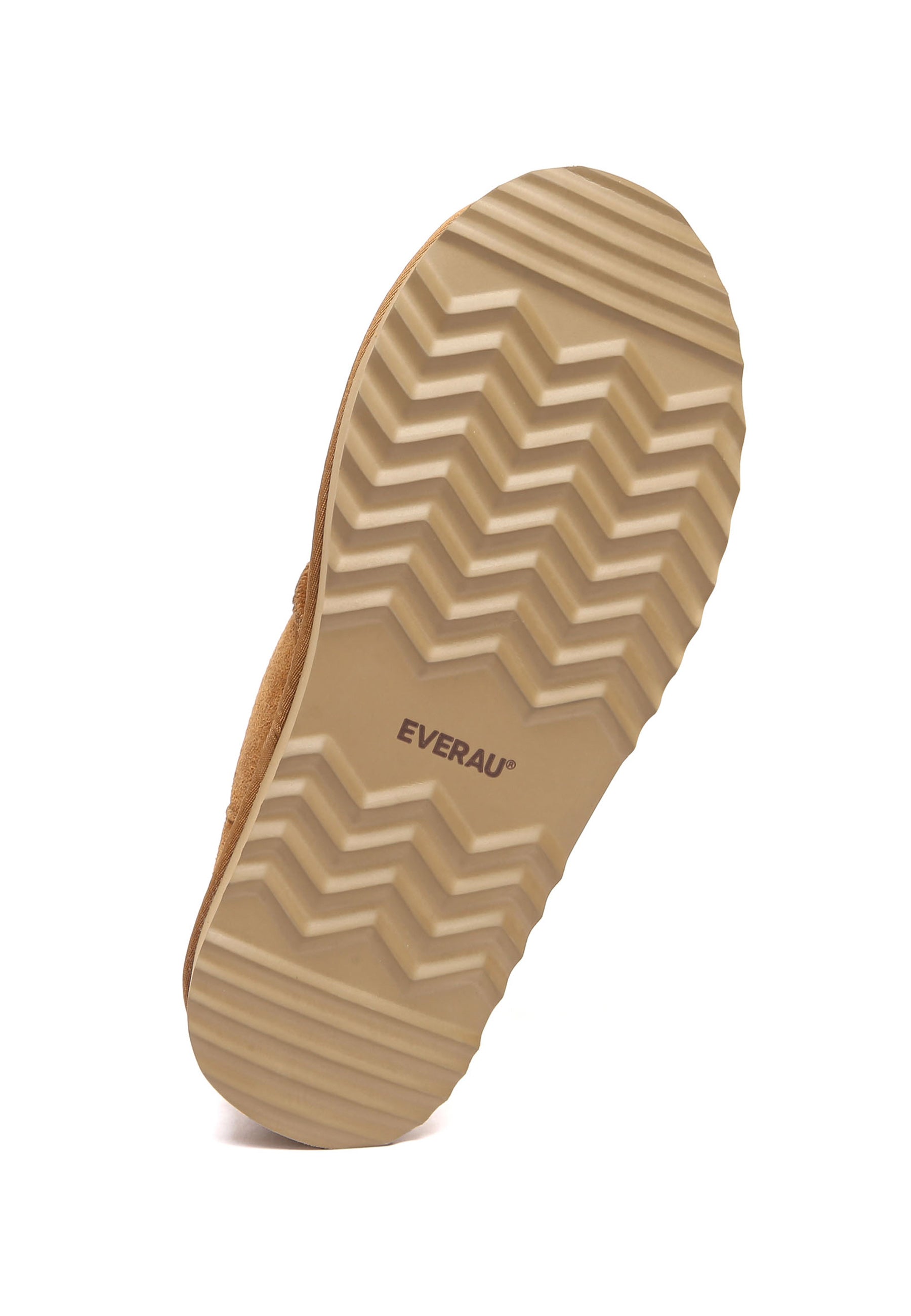 EVERAU Plumed Ankle Platform Slippers Kapcie Brązowe