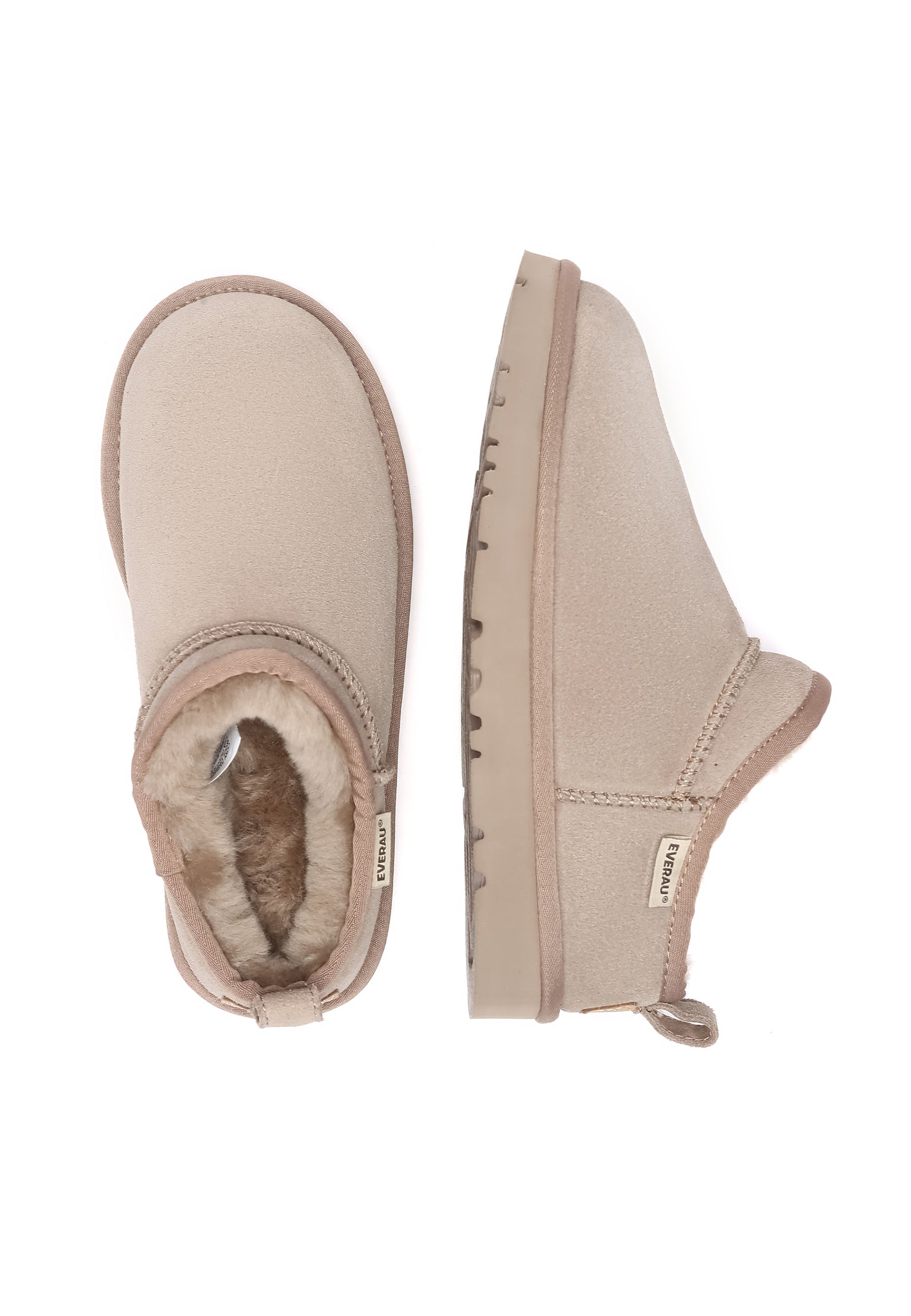 EVERAU Quail Brown Ultra Mini Boots Botki Brązowe