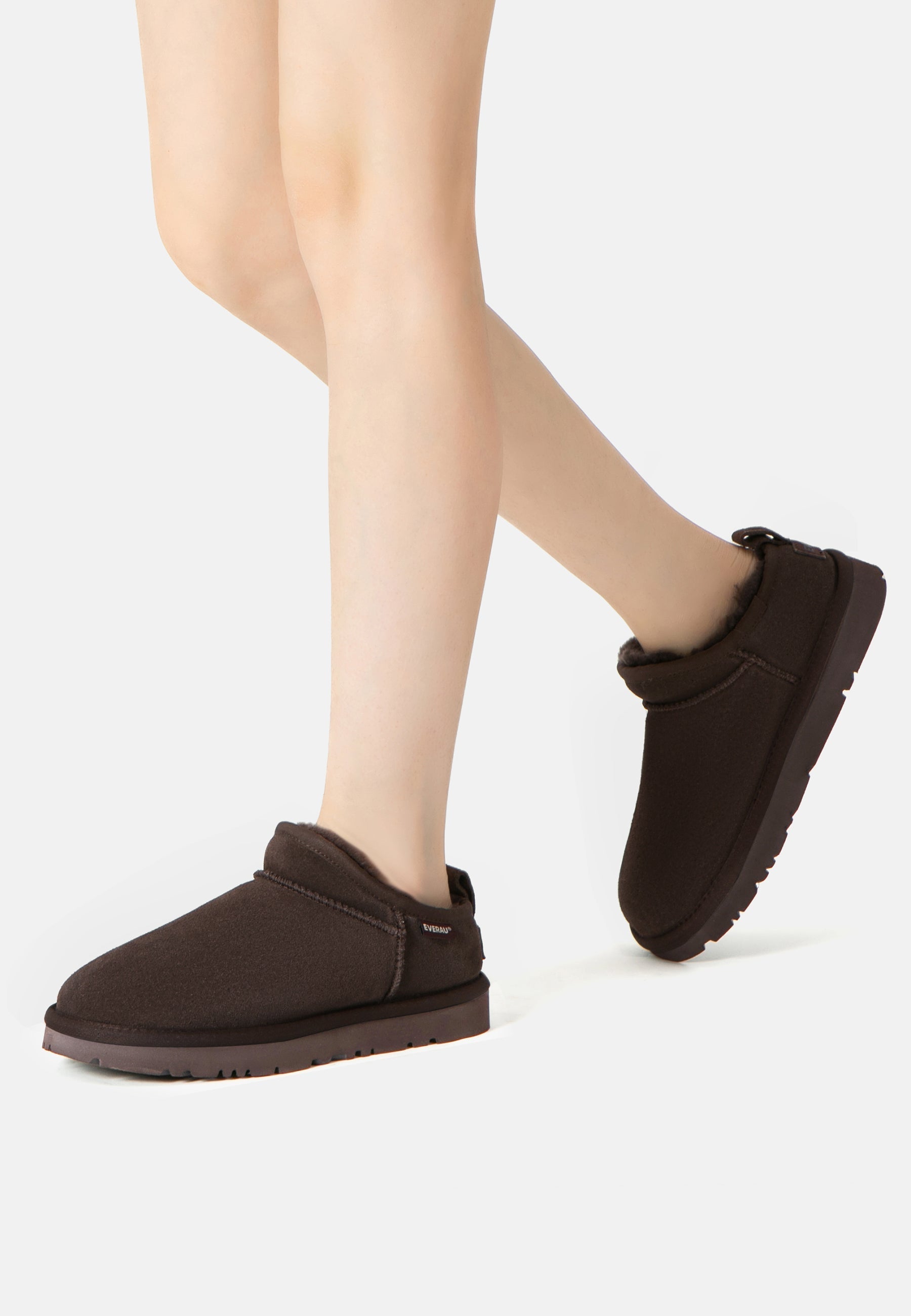 EVERAU Quail Chocolate Ultra Mini Boots Botki Brązowe