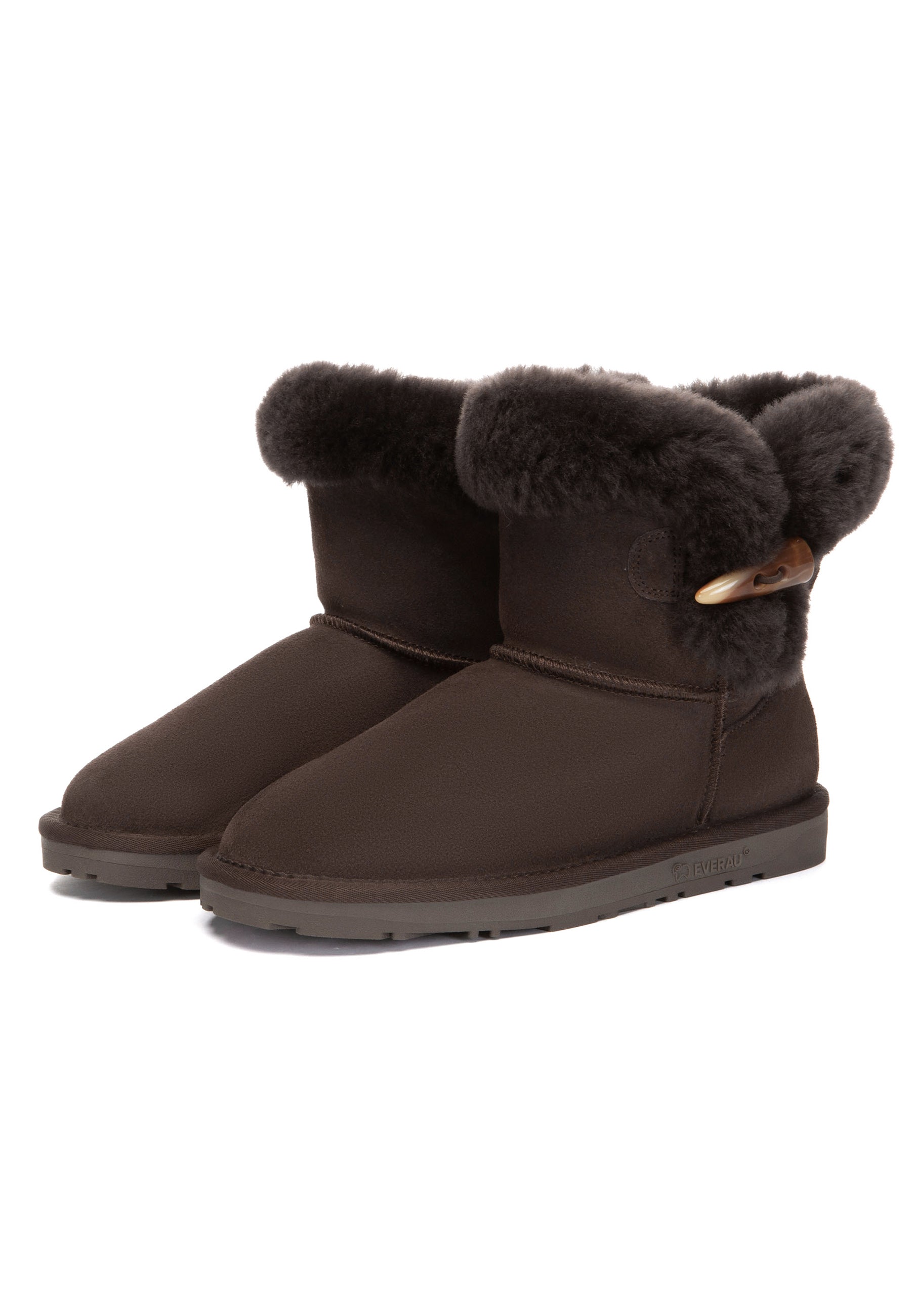 EVERAU Robin Chocolate Mini Boots Botki Brązowe