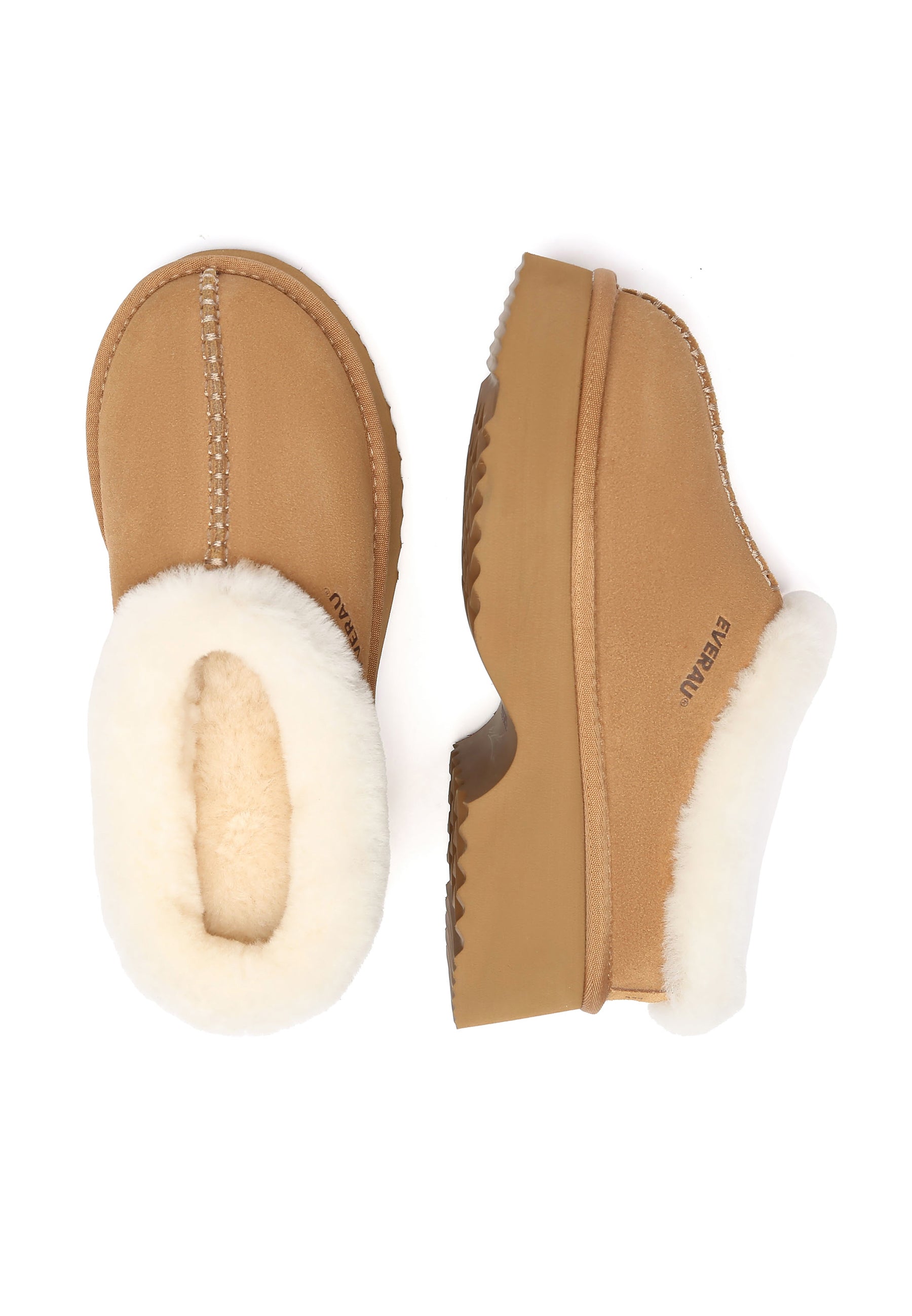 EVERAU Savanna Chunky Platform Boots Botki Brązowe