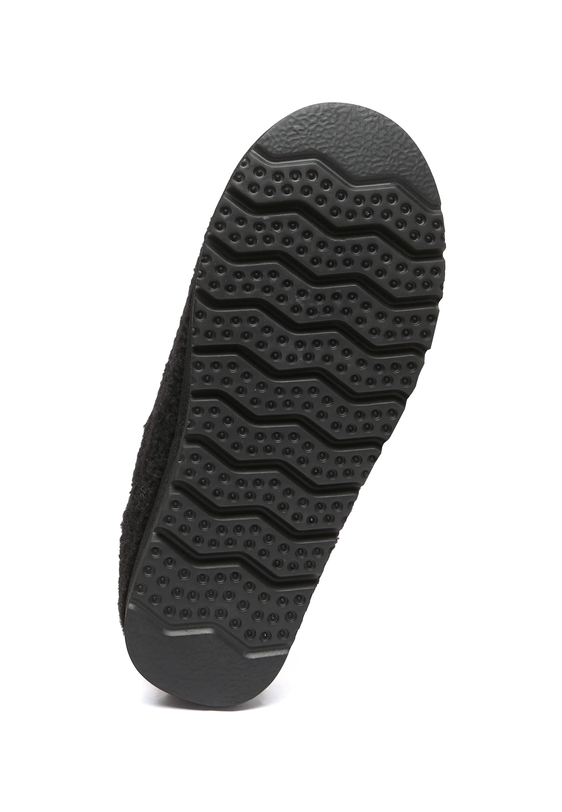 EVERAU Snipe Black Plush Ankle Slippers Kapcie Czarne