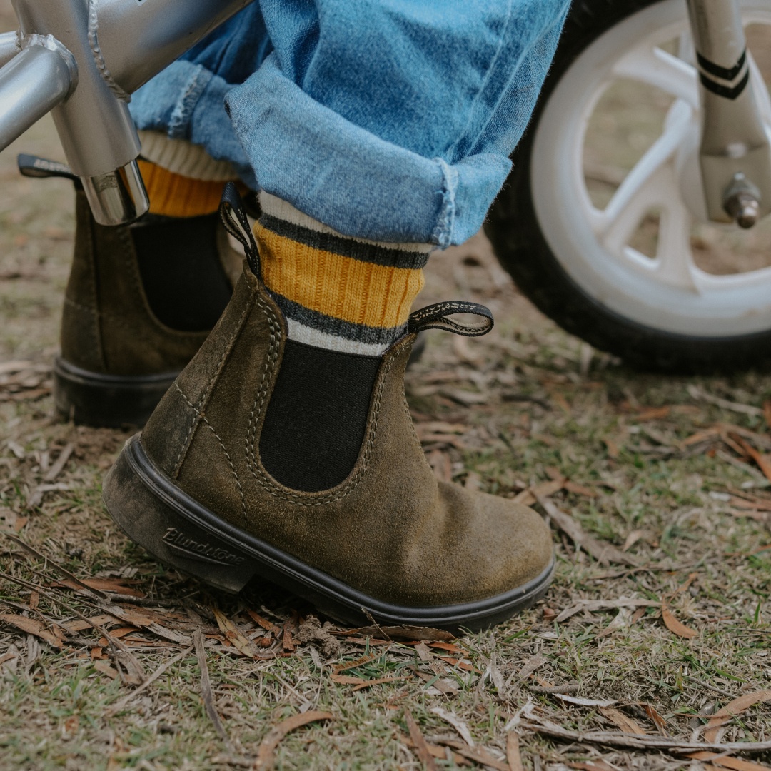 Blundstone 2496 Sztyblety Dziecięce Dark Olive Kolor Zielony