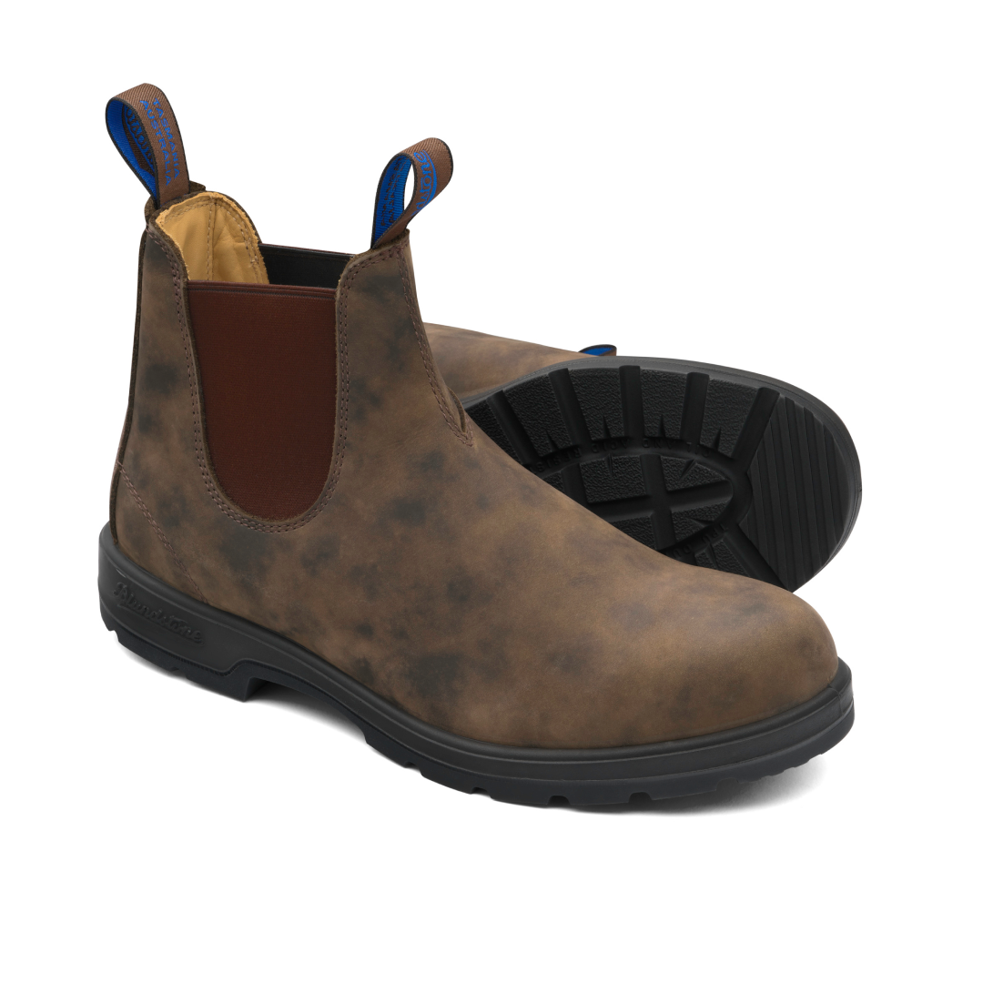 Blundstone 584 - Sztyblety Damskie Męskie - Ocieplane - Rustic Brown - Kolor Brązowy