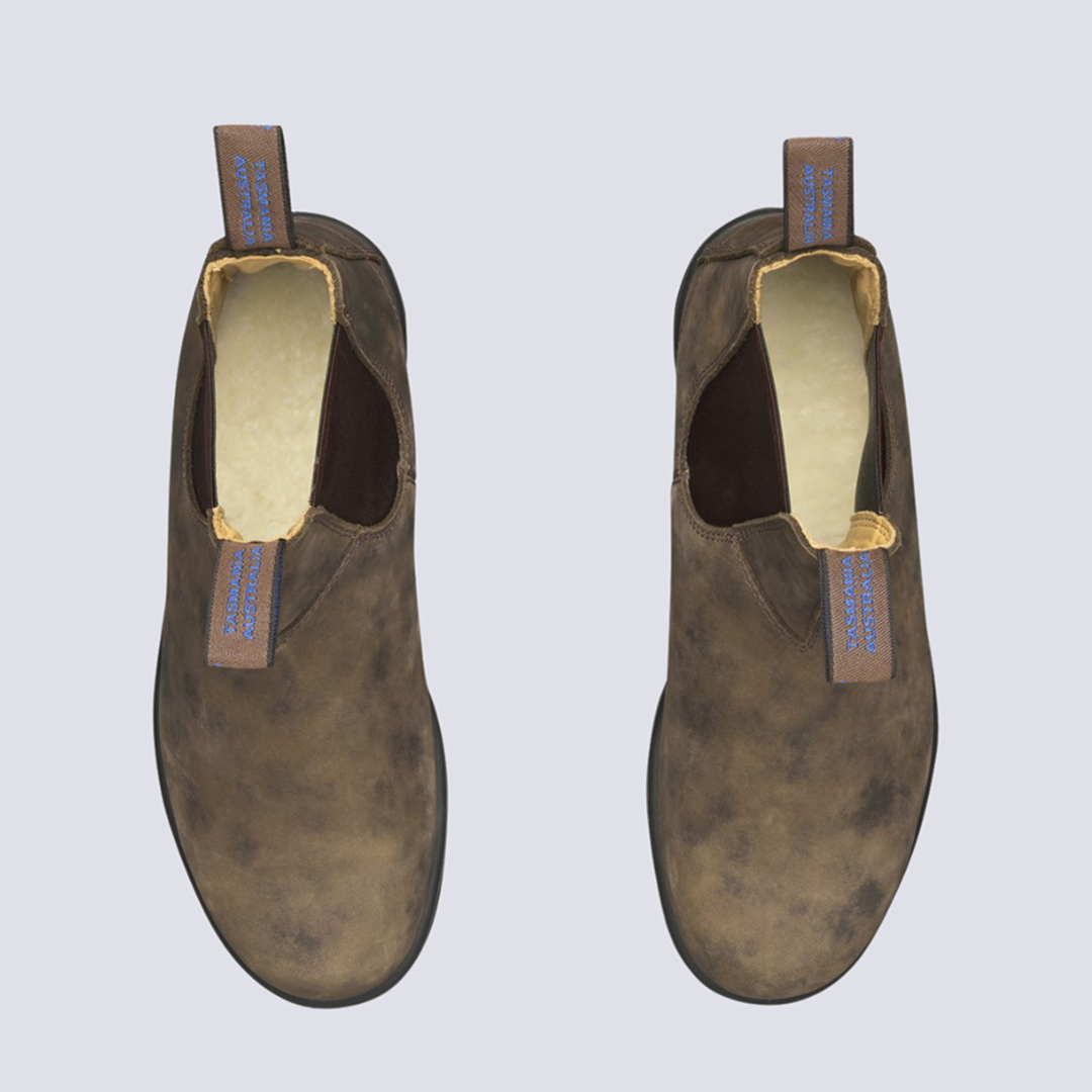 Blundstone 584 - Sztyblety Damskie Męskie - Ocieplane - Rustic Brown - Kolor Brązowy