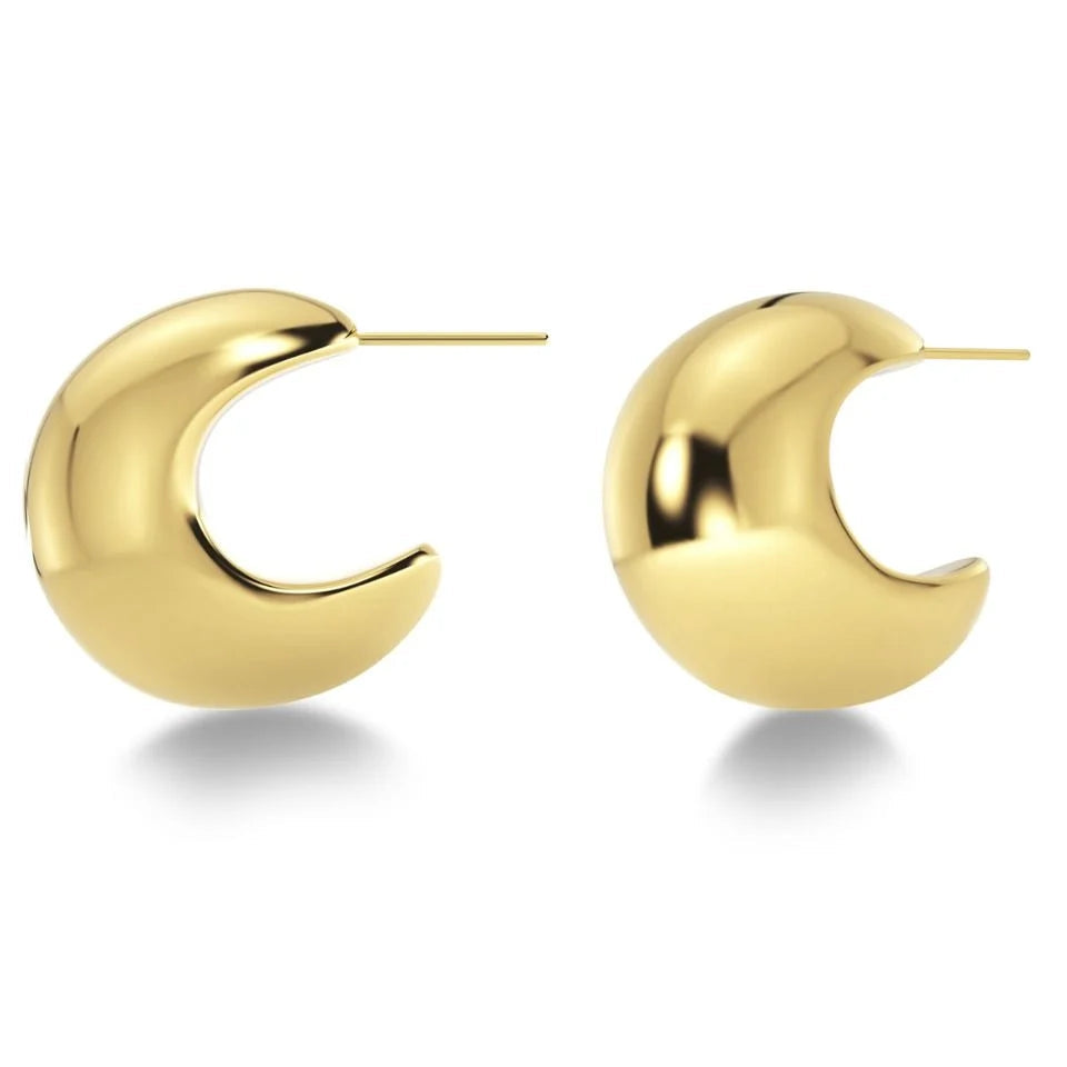 Edblad Kolczyki Bold Creoles L Gold