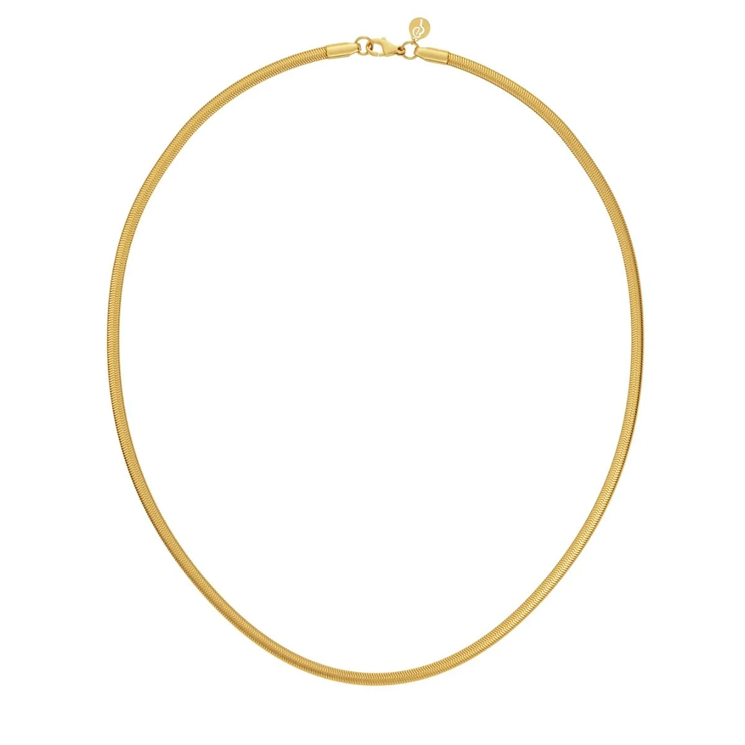 Edblad Naszyjnik Chain Herringbone 40 cm Gold