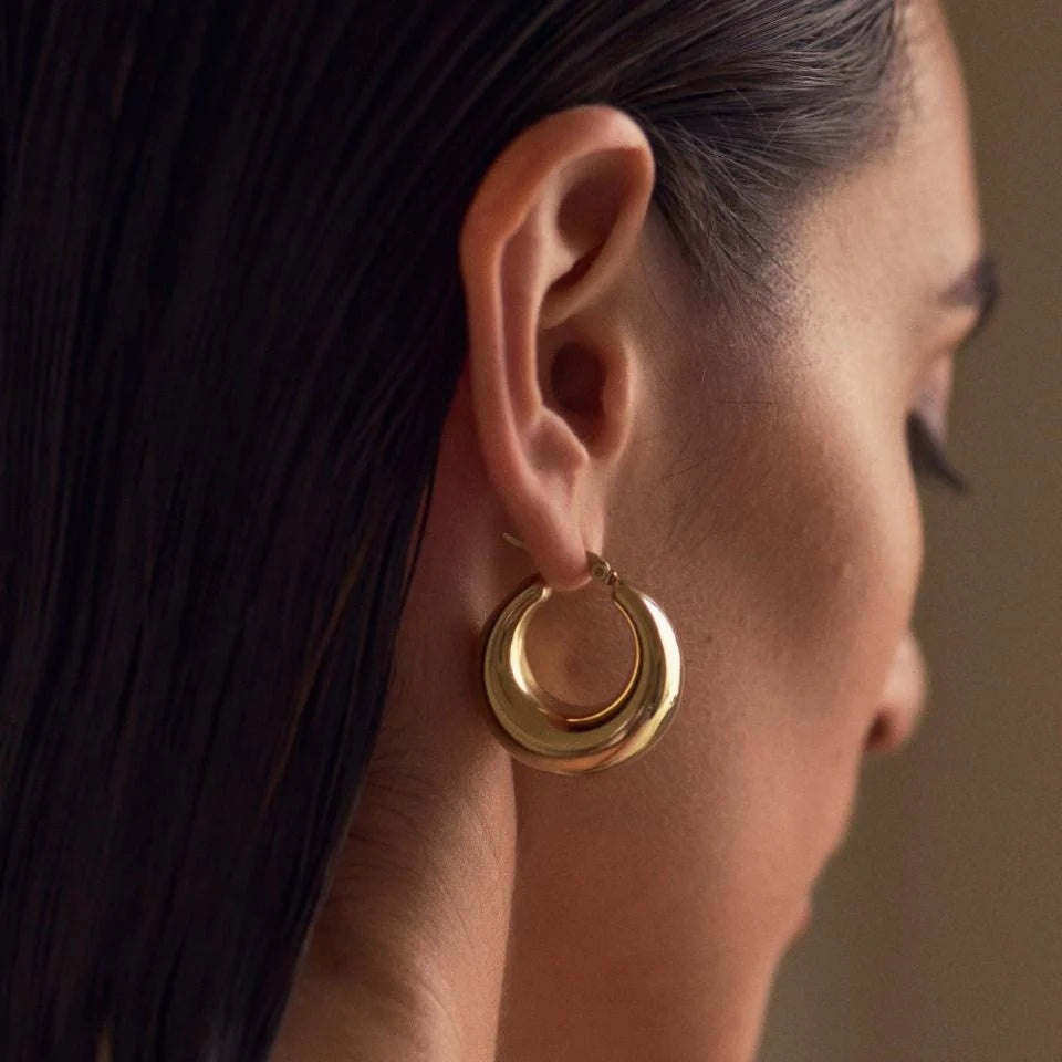 Edblad Kolczyki Boyd Hoops Gold