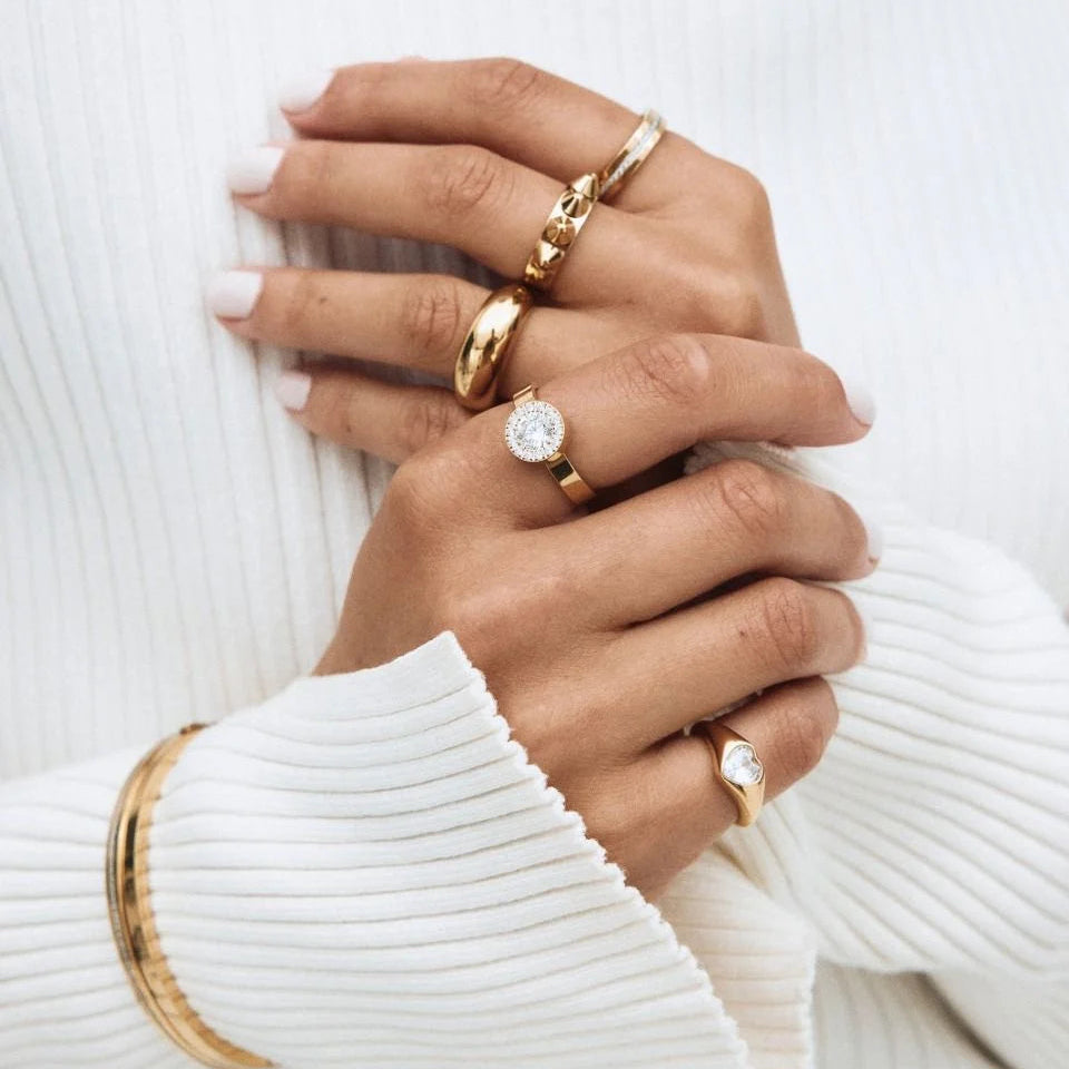 Edblad Pierścionek Thassos Ring Gold