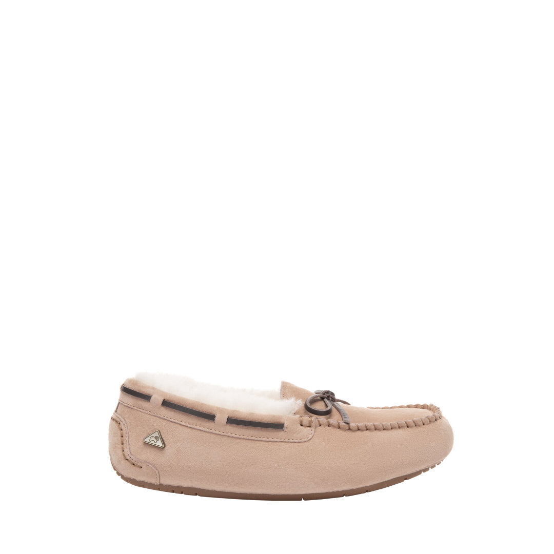 EVERAU Crested Chestnut Leather Loafers Loafersy Brązowe