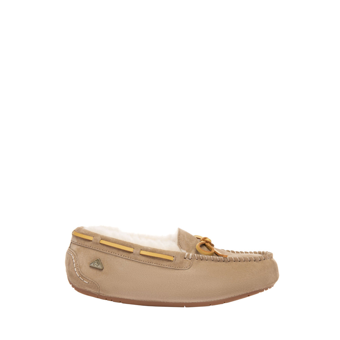 EVERAU Crested Brown Leather Loafers Loafersy Brązowe
