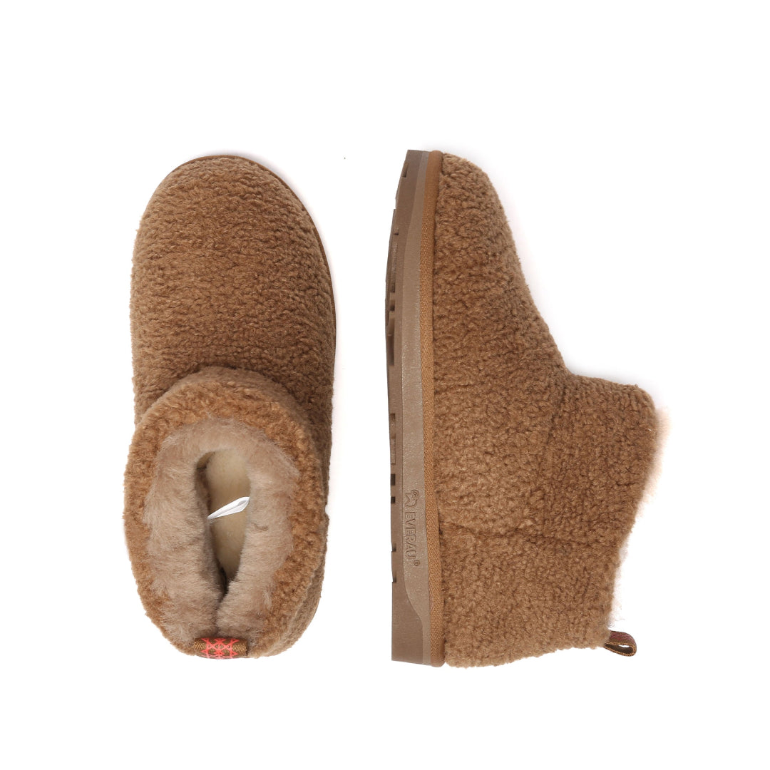 EVERAU Dotterel Chestnut Ultra Plush Ankle Boots Botki Brązowe