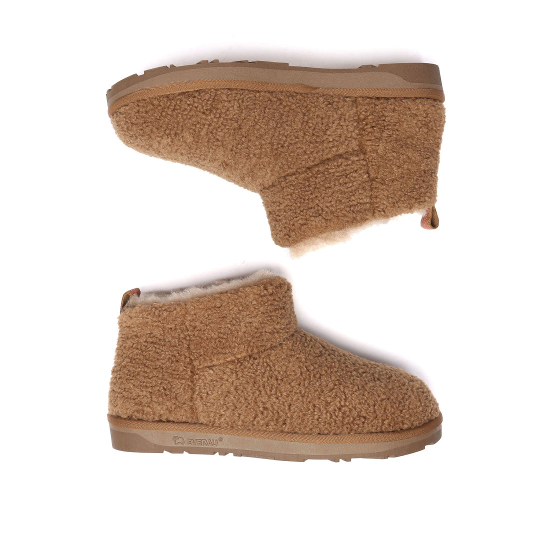 EVERAU Dotterel Chestnut Ultra Plush Ankle Boots Botki Brązowe