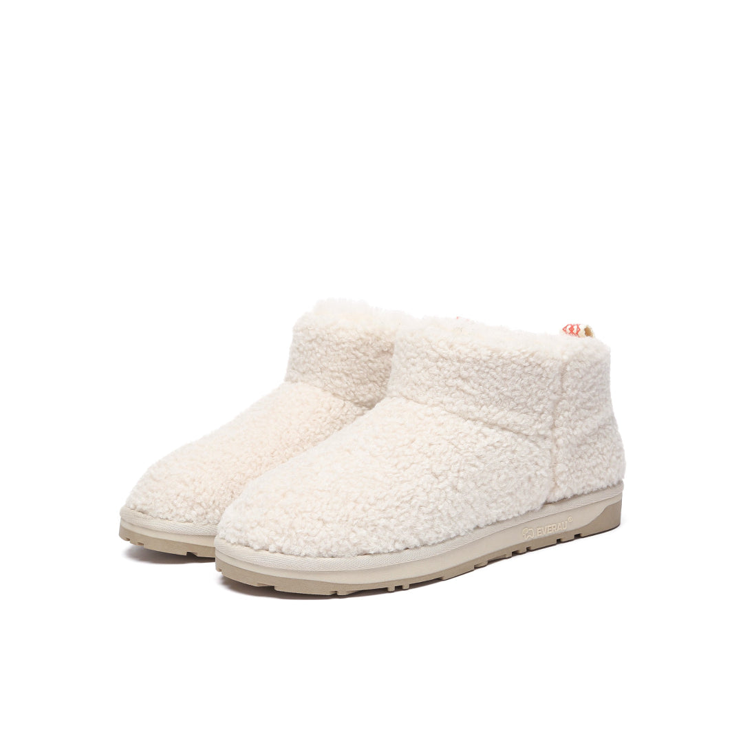 EVERAU Dotterel Sand Ultra Plush Ankle Boots Botki Beżowe