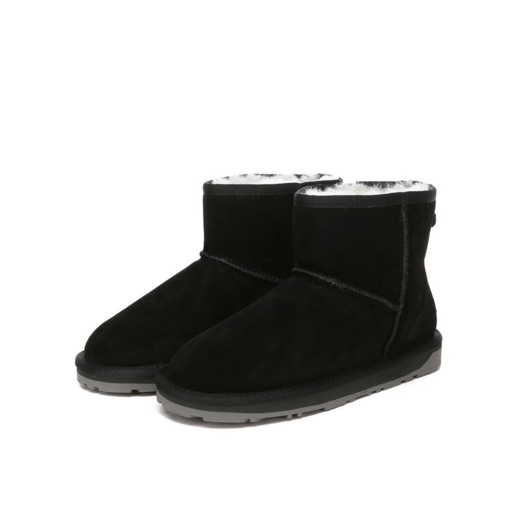 EVERAU Emu Black Mini Classic Boots Botki Czarne
