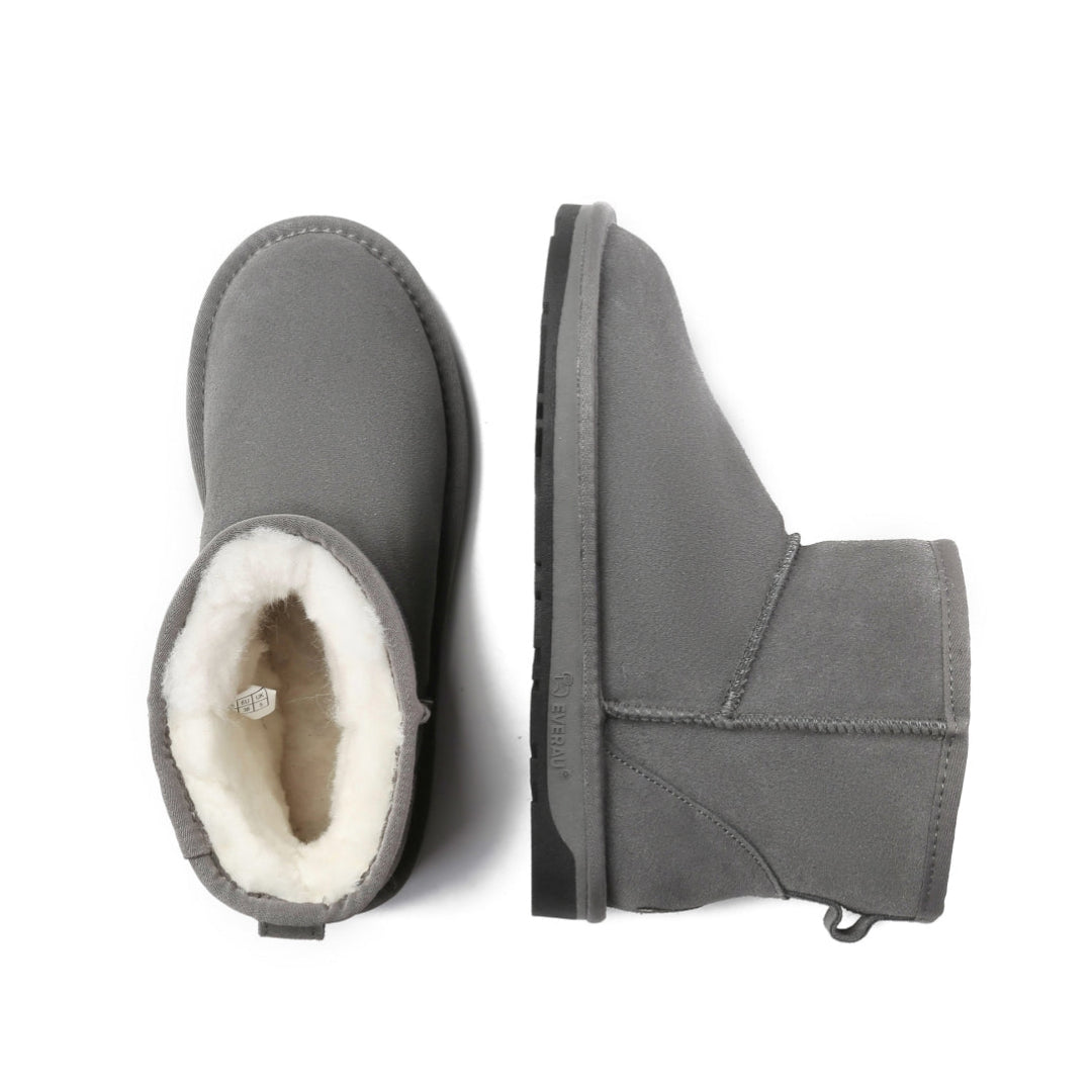 EVERAU Emu Grey Mini Classic Boots Botki Szare
