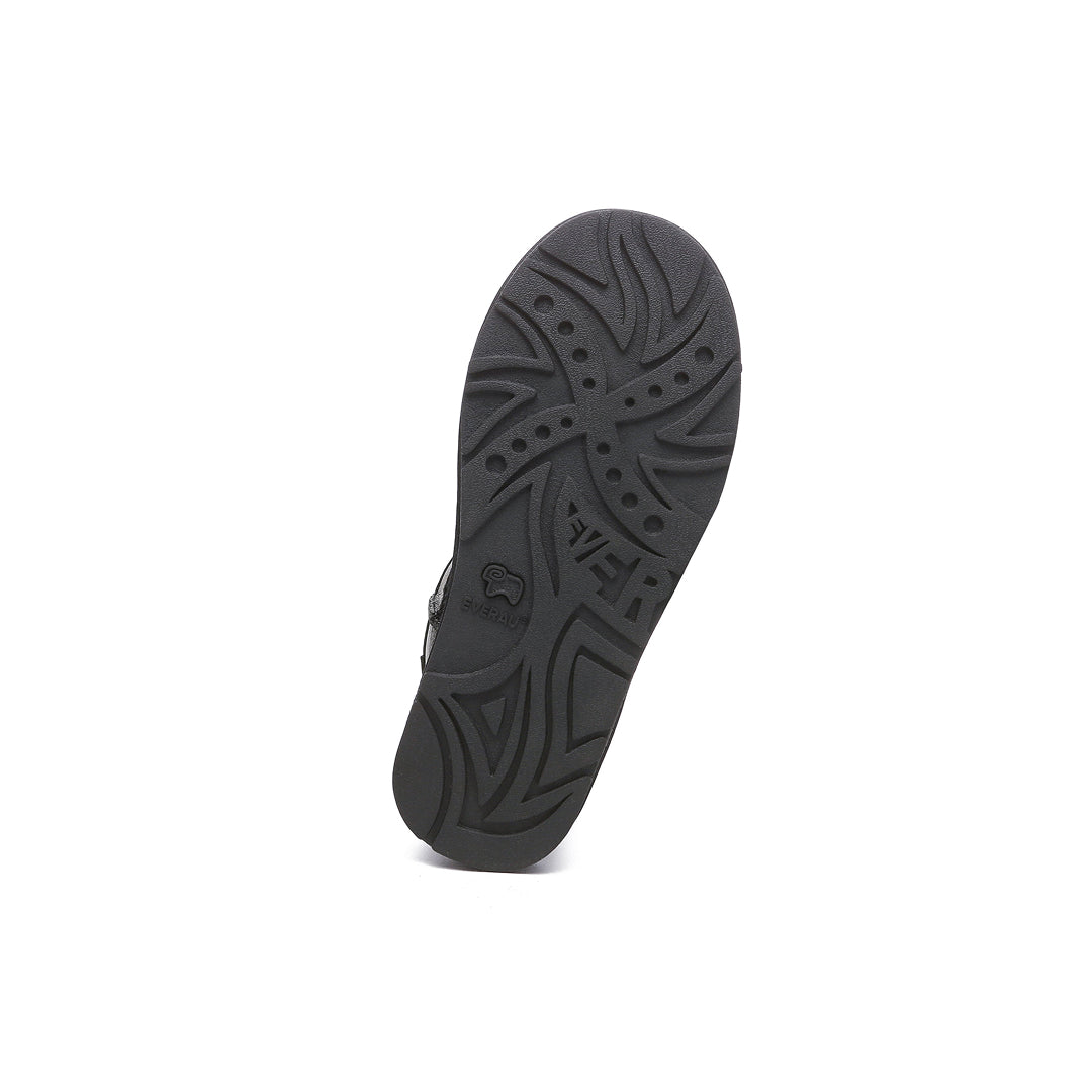 EVERAU Emu Nappa Black Mini Classic Boots Botki Czarne