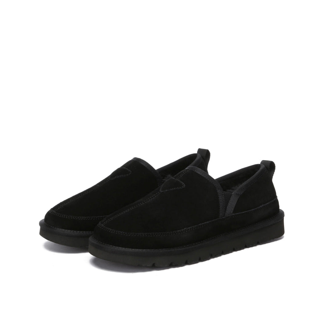 EVERAU Galah Black Slip On Niskie botki Czarne
