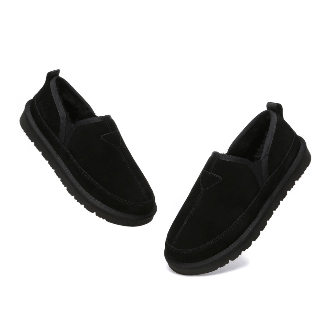 EVERAU Galah Black Slip On Niskie Botki Czarne