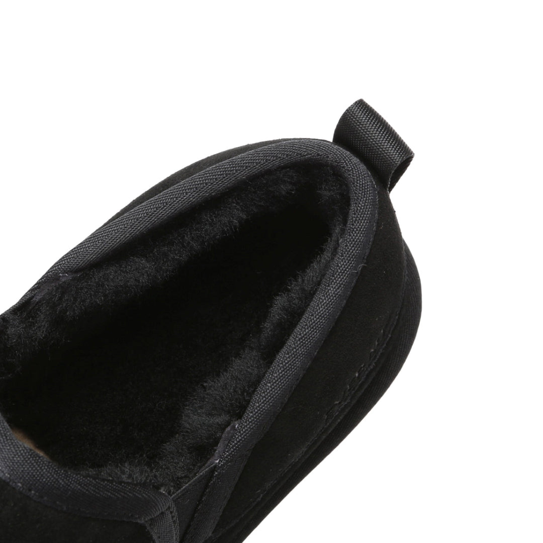 EVERAU Galah Black Slip On Niskie botki Czarne