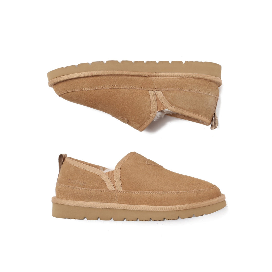 EVERAU Galah Chestnut Slip On Niskie Botki Brązowe