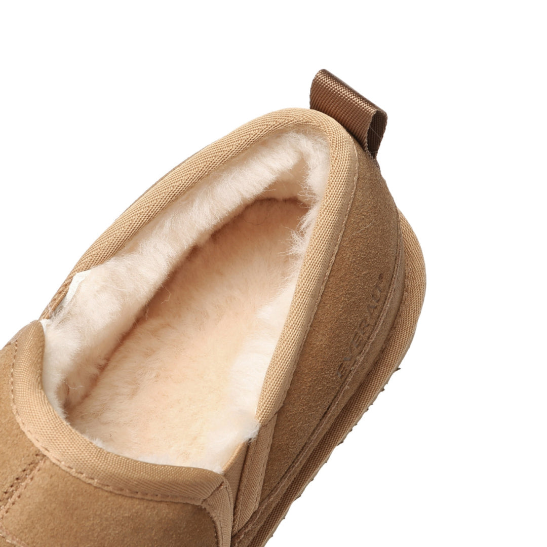 EVERAU Galah Chestnut Slip On Niskie Botki Brązowe