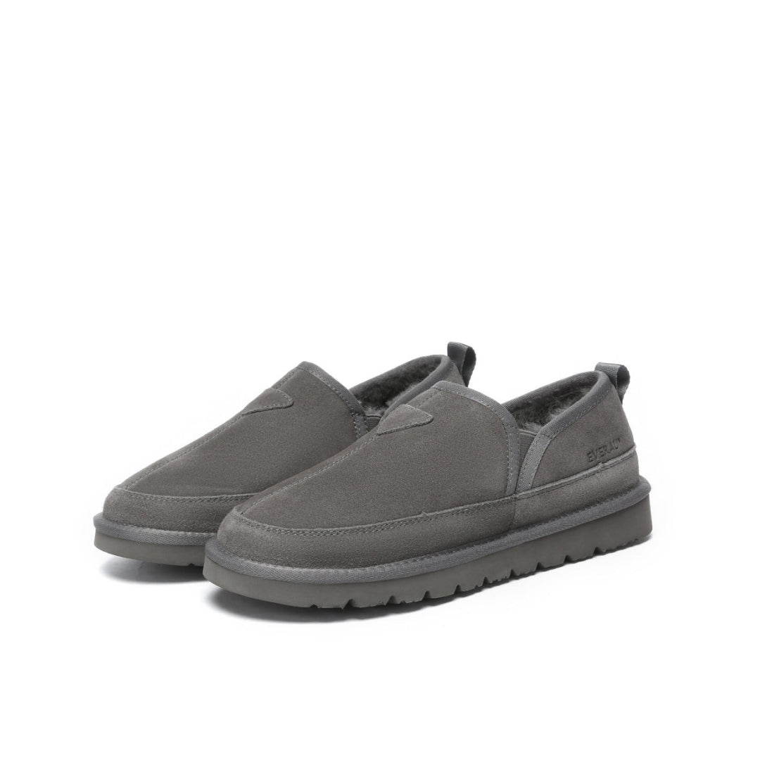 EVERAU Galah Grey Slip On Niskie botki Szare