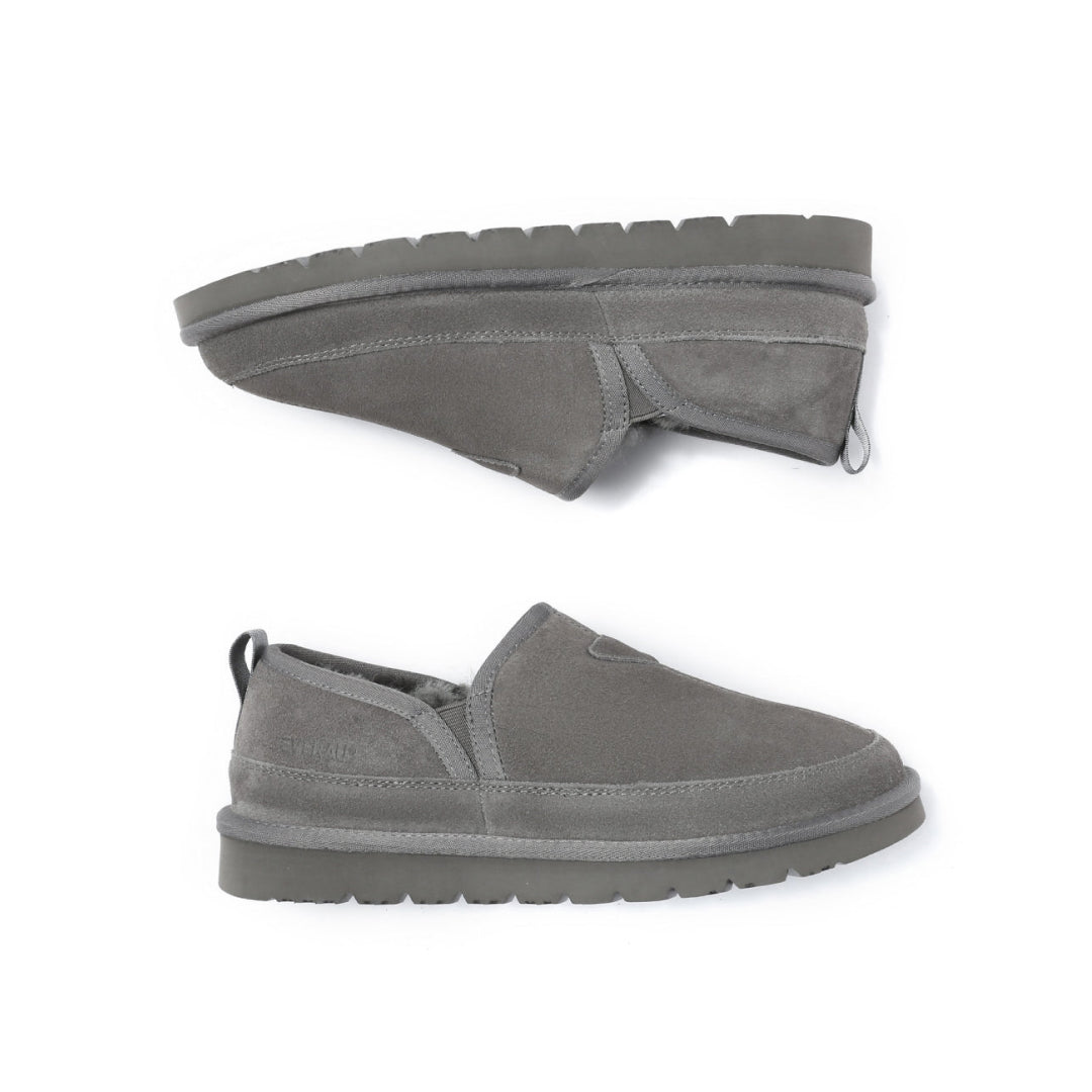 EVERAU Galah Grey Slip On Niskie botki Szare