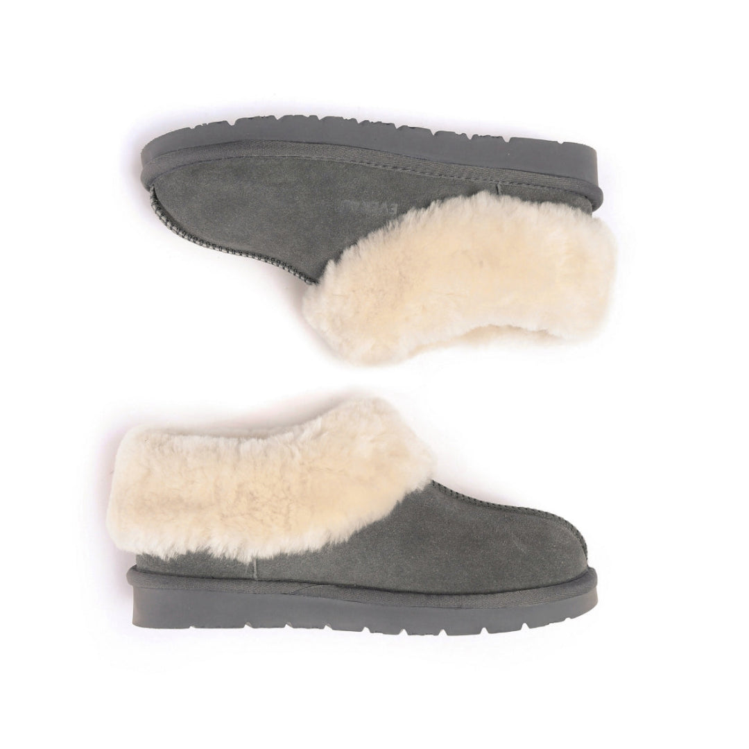 EVERAU Ibis Grey Slippers Kapcie Szare