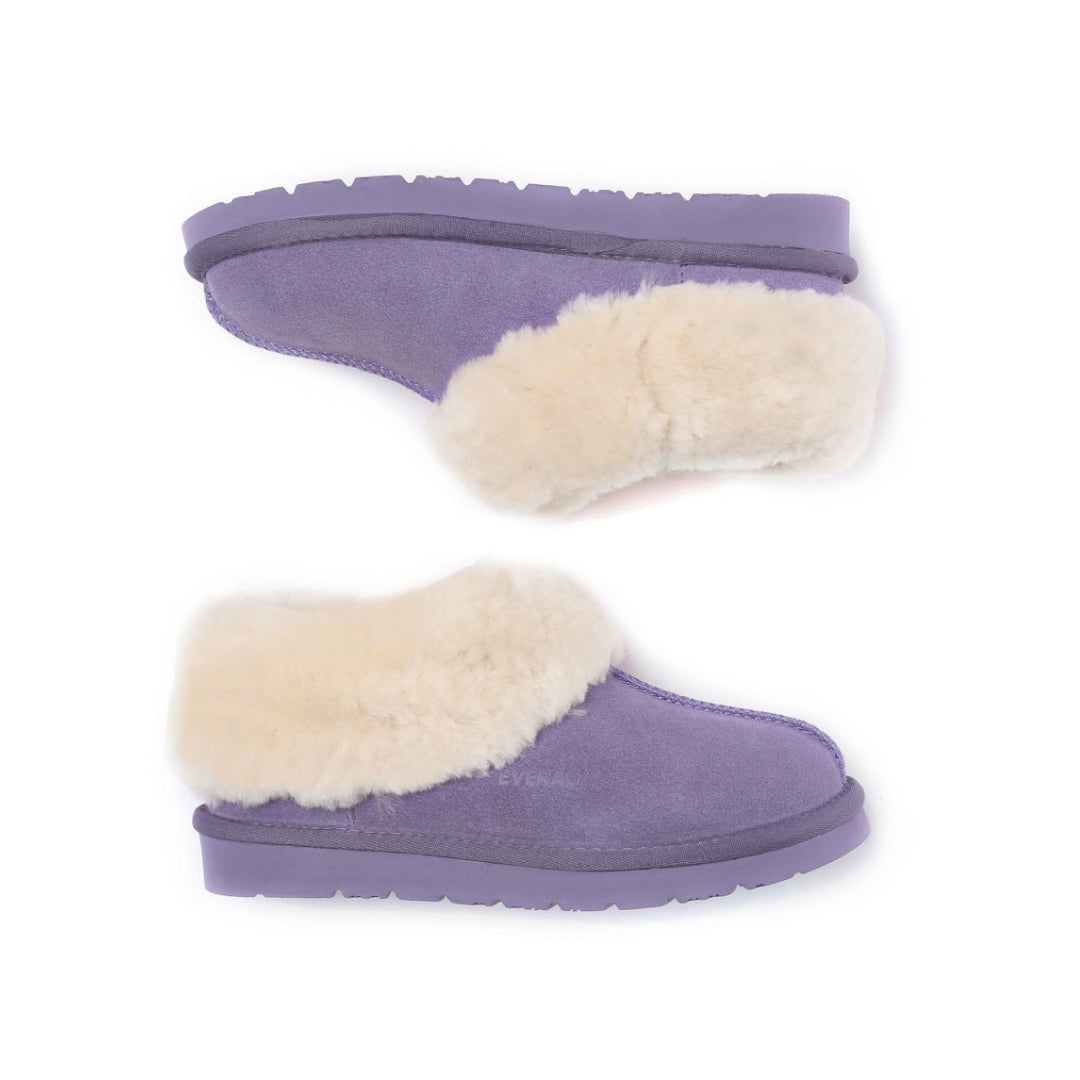 EVERAU Ibis Lilac Slippers Kapcie Liliowe