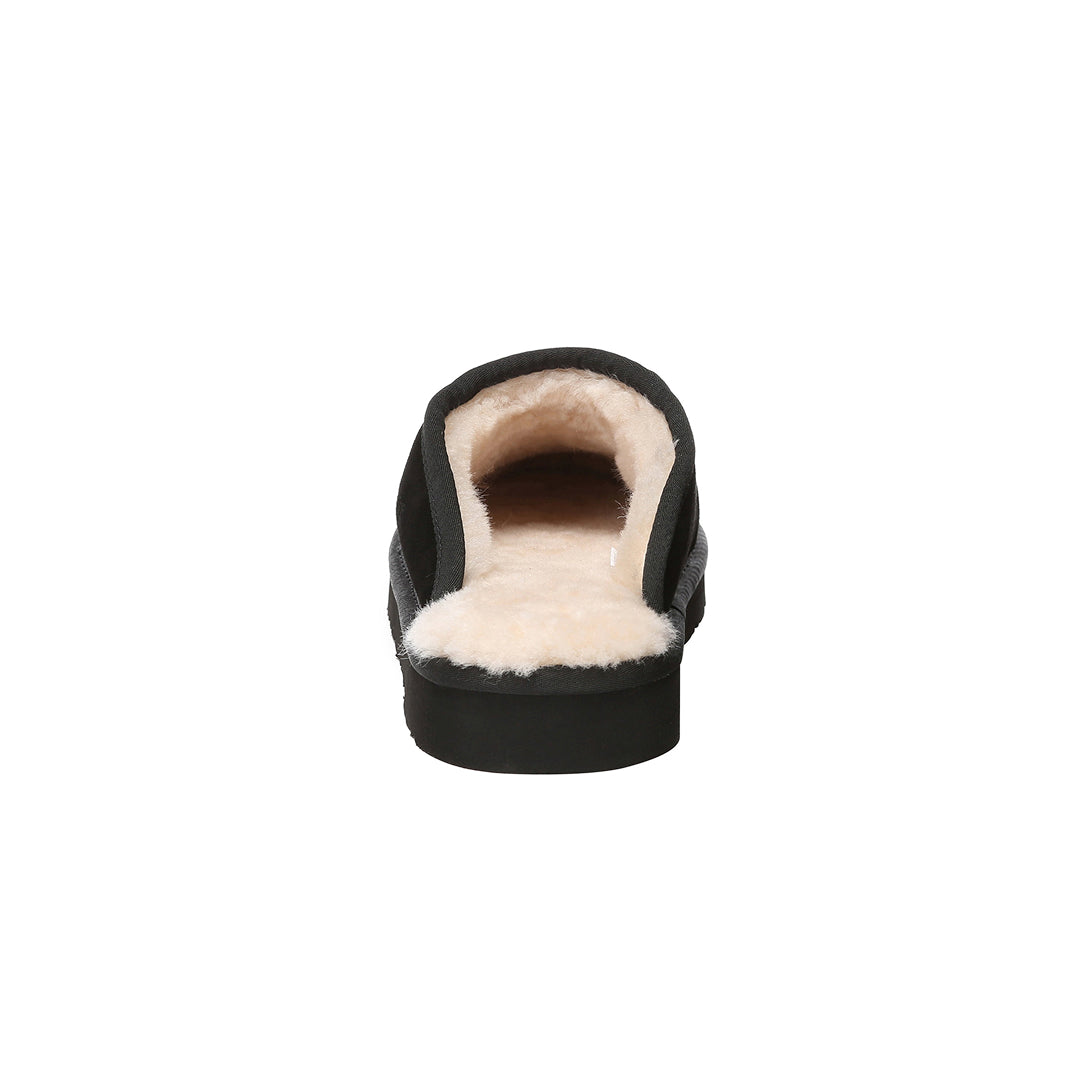 EVERAU Lark Black Slippers Kapcie Czarne