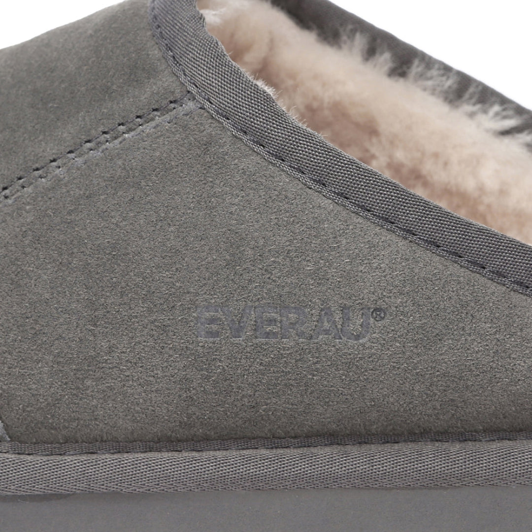 EVERAU Lark Grey Slippers Kapcie Szare