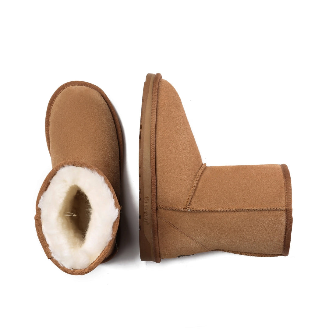 EVERAU Parrot Chestnut Short Classic Boots Botki Brązowe